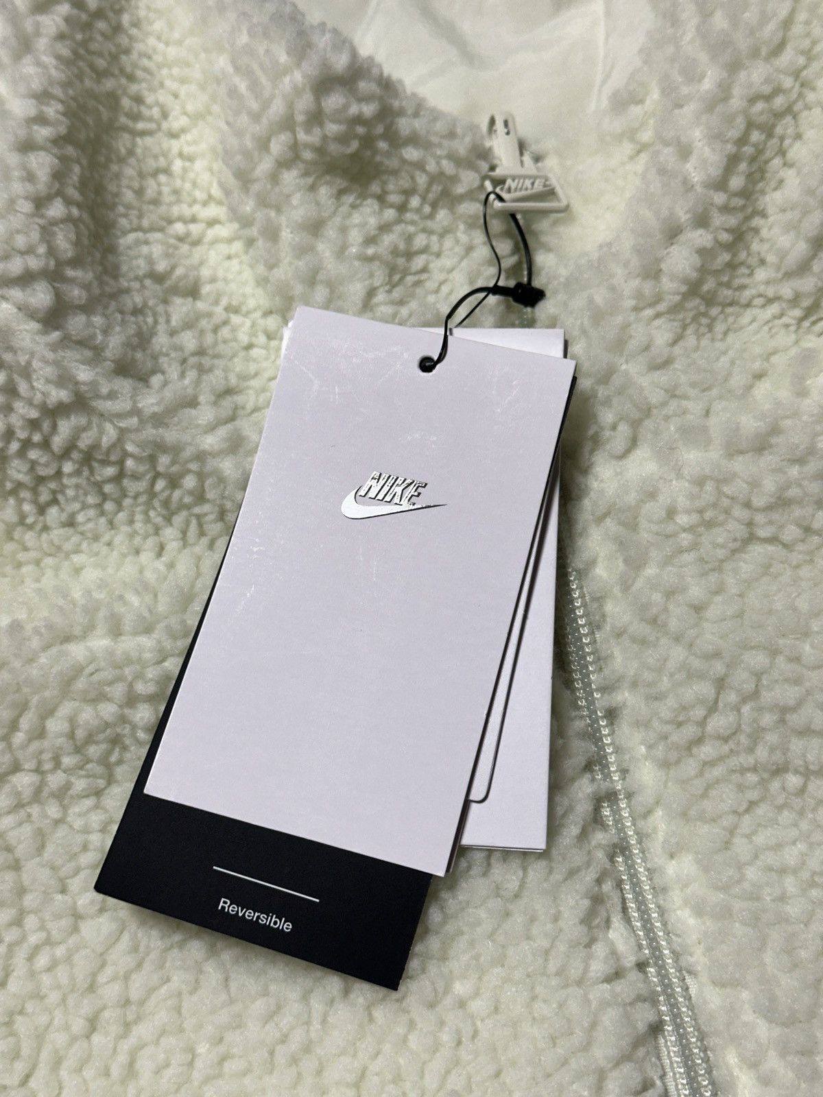 Nike Nike Big Swoosh Reversible Boa Jacket XXL Sea Glass/Sail Size US XXL / EU 58 / 5 - 3 Thumbnail
