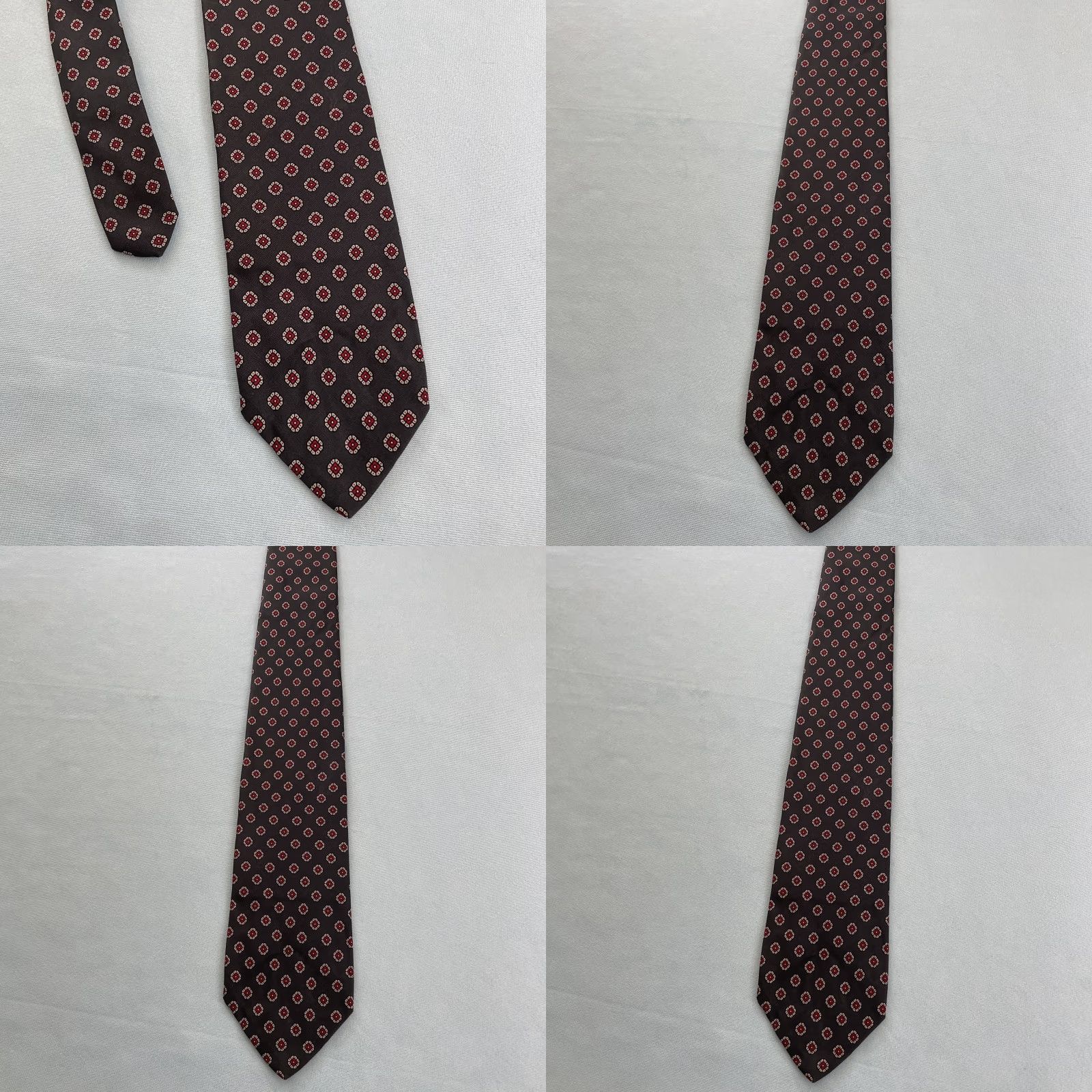 Brooks Brothers VINTAGE Brooks Brothers Makers Neck Tie Pure Silk Black Red Floral Neat 3.2x58 USA Black Red 100% Silk Tie Vintage Necktie Mens Silk Tie Size ONE SIZE - 10 Thumbnail