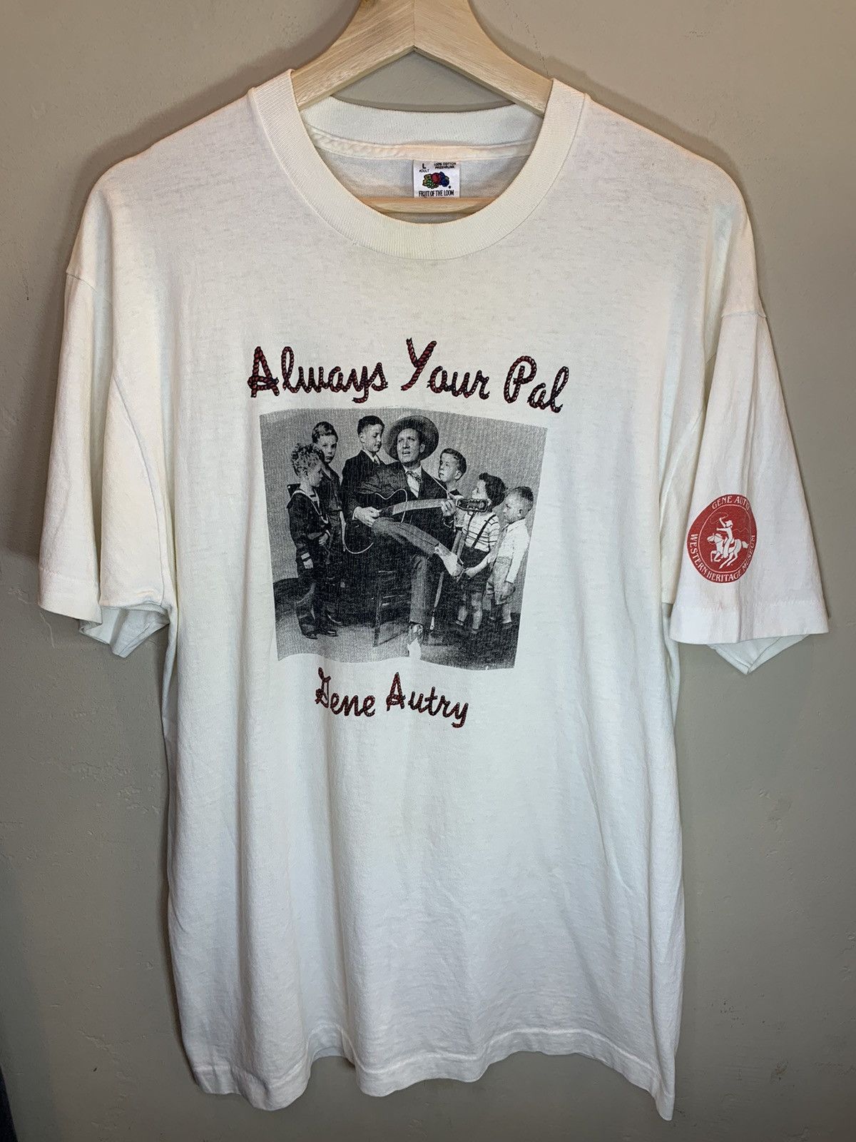 Vintage RARE* Vintage Gene Autry Always Your Pal Single Stitch Shirt Size US L / EU 52-54 / 3 - 1 Thumbnail