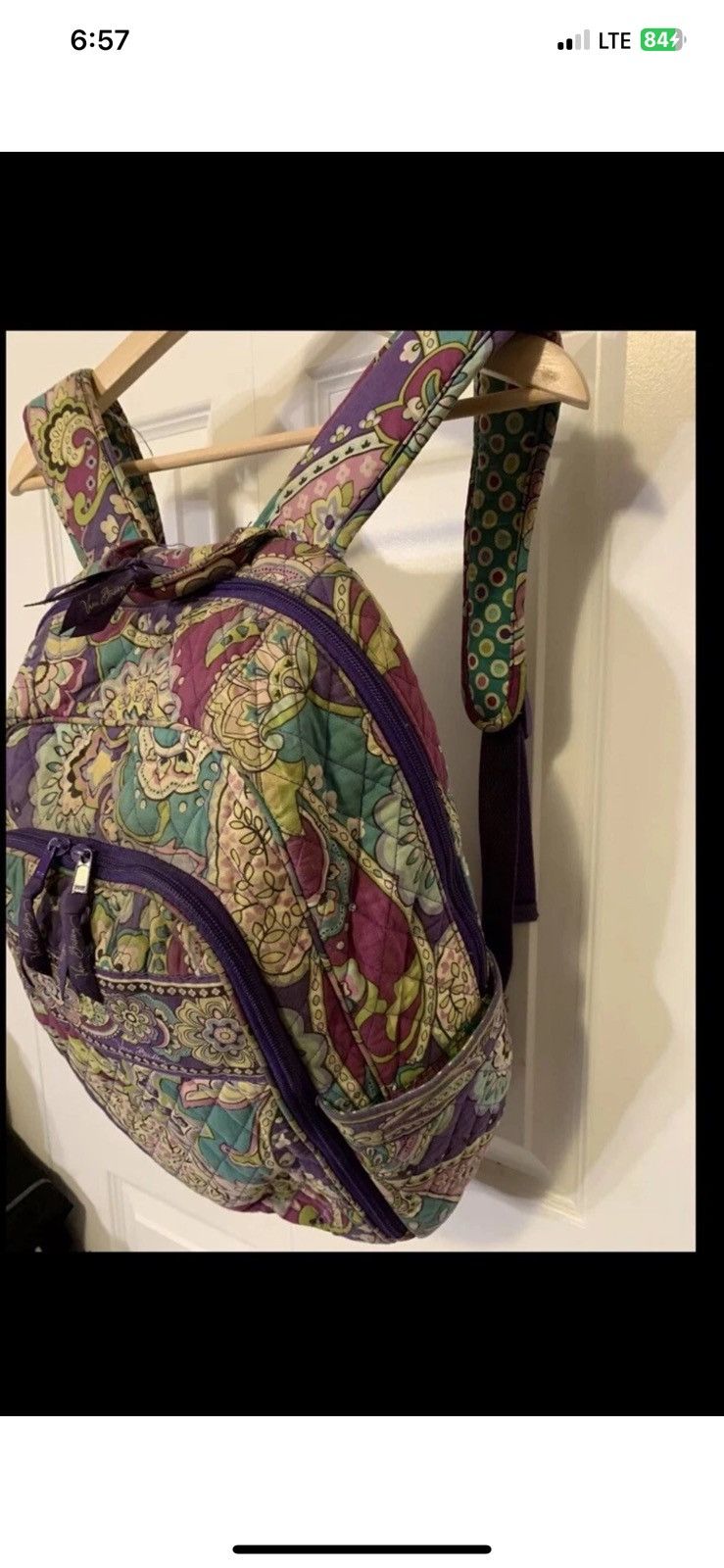 Vera Bradley Vera Bradley backpack purple paisley pattern Size ONE SIZE - 8 Thumbnail