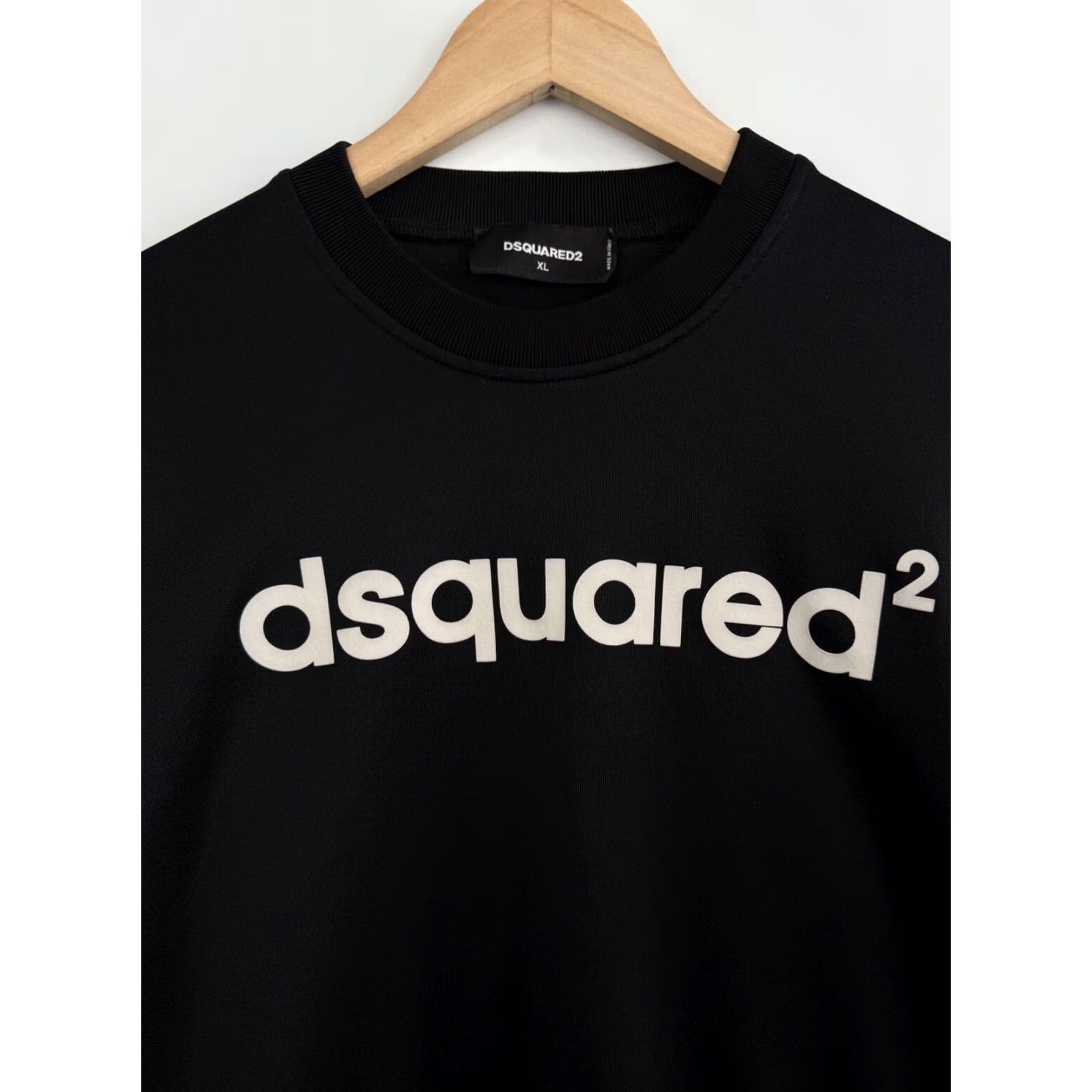 Dsquared2 Dsquared2 Classic Sweatshirt Made in Italy XL Black Mens Pullover 90s Y2K Rare Vintage Modern Fit Size US XL / EU 56 / 4 - 4 Thumbnail