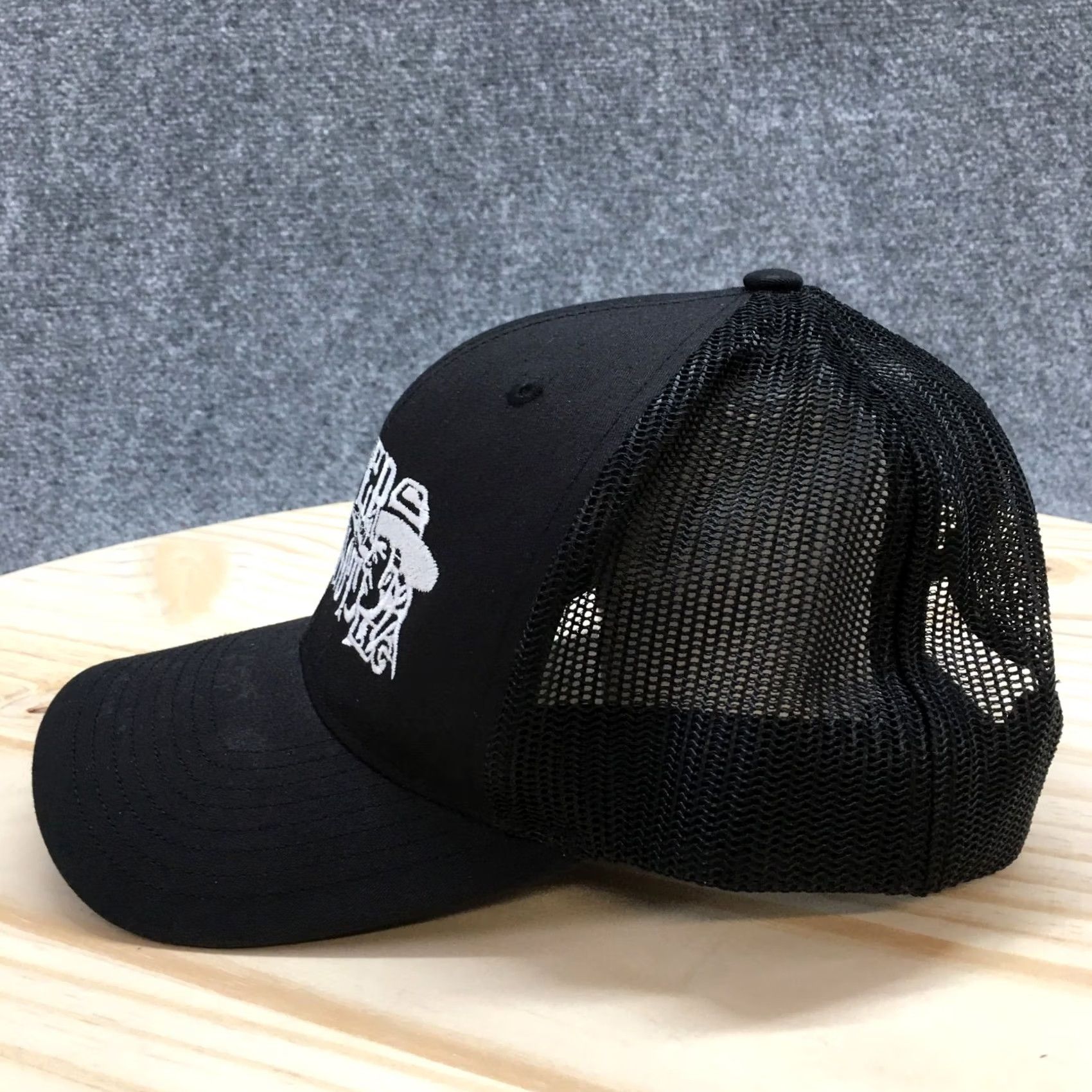 Vintage Carter Hot Shot Richardson Trucker Hat Men Black OS Curved Brim Embroidered Logo Size ONE SIZE - 7 Thumbnail