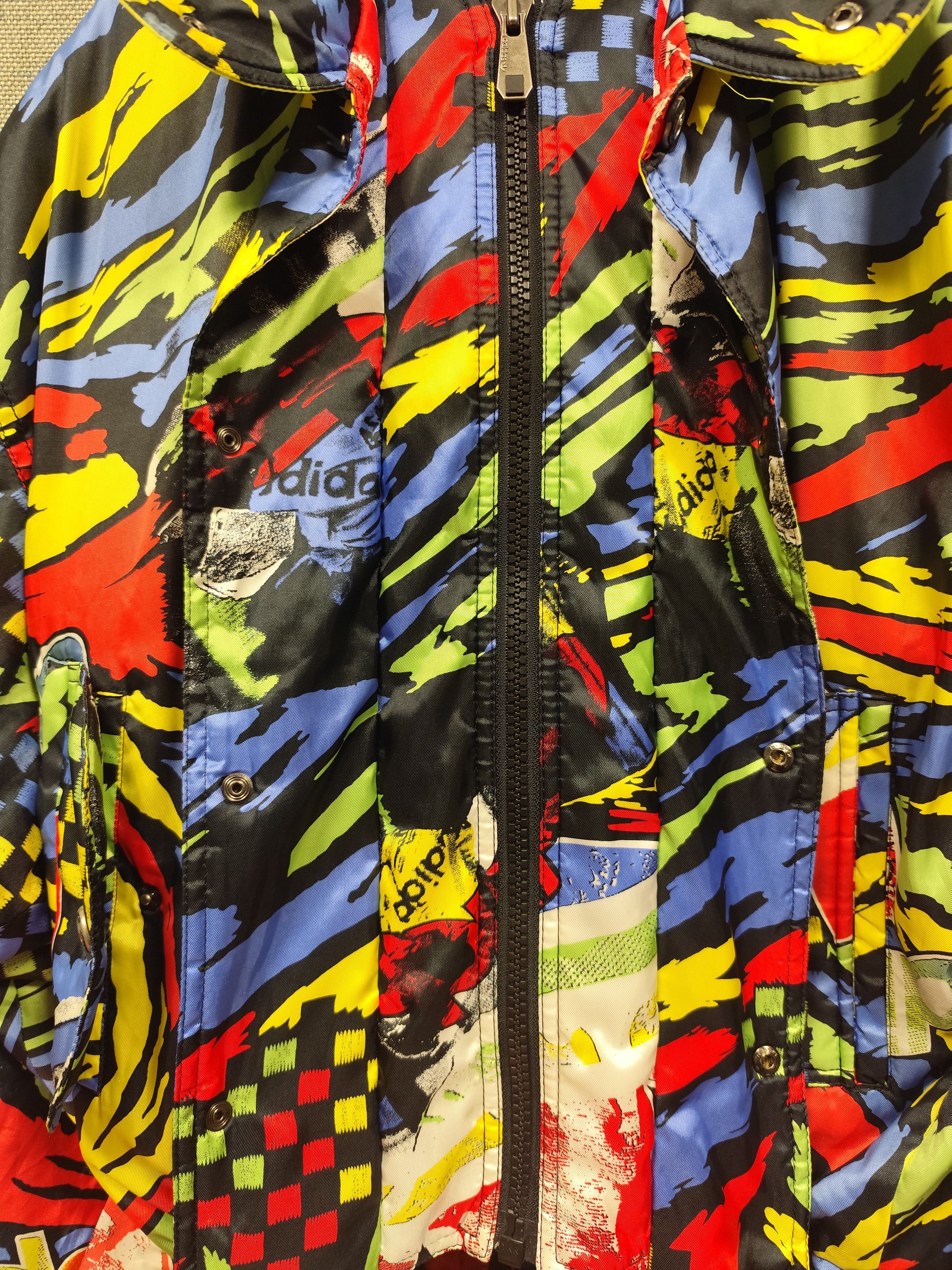 Adidas Vintage 90s Adidas Colourful Ski Winter Jacket Size US M / EU 48-50 / 2 - 14 Thumbnail