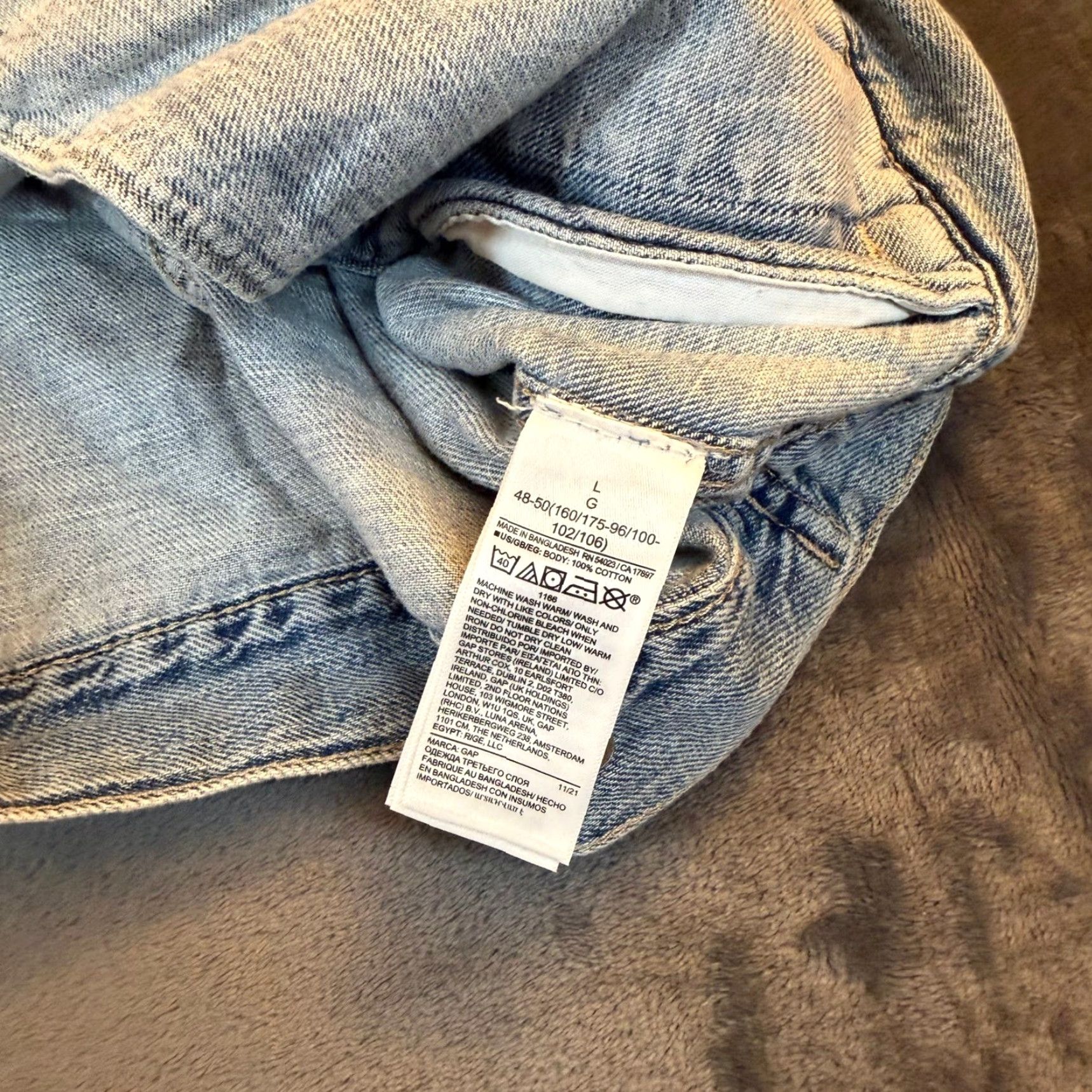Gap GAP Jacket Denim Trucker Light Wash Classic Button Front Women L Blue Regular Size L / US 10 / IT 46 - 5 Thumbnail