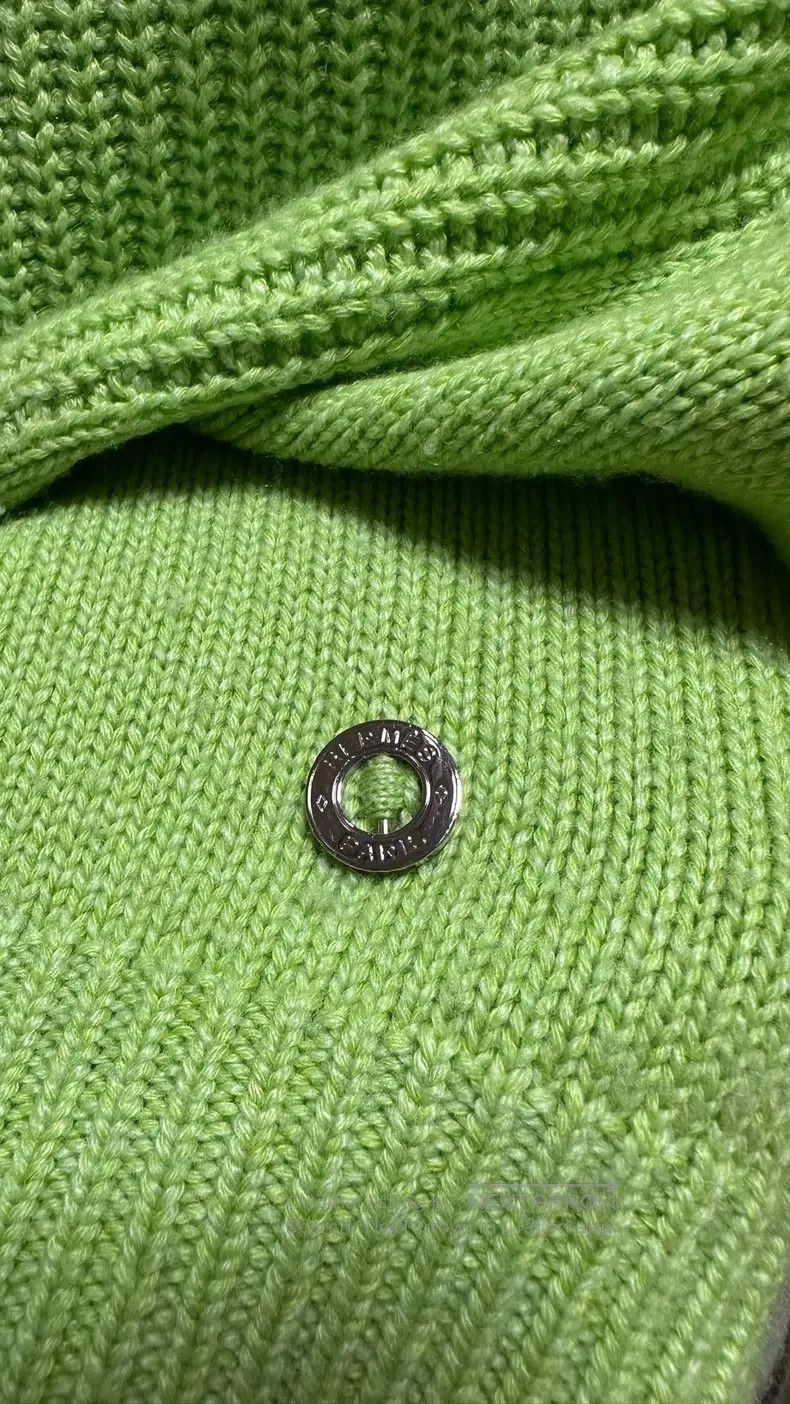 Hermes Hermes Apple green cashmere knit sweater Size XS / US 0-2 / IT 36-38 - 2 Thumbnail