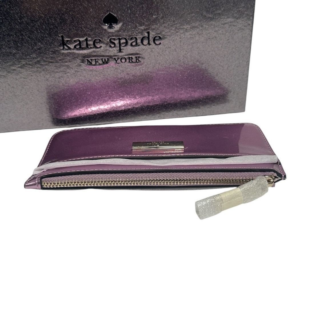 Kate Spade Kate Spade Kenzie Boxed Large Slim Cardholder in Quartz Pink Size ONE SIZE - 4 Thumbnail