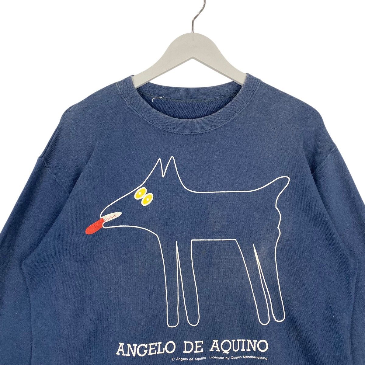 Vintage Vintage Angelo De Aquino TShirt Navy Blue Pullover Size L Size US L / EU 52-54 / 3 - 4 Thumbnail