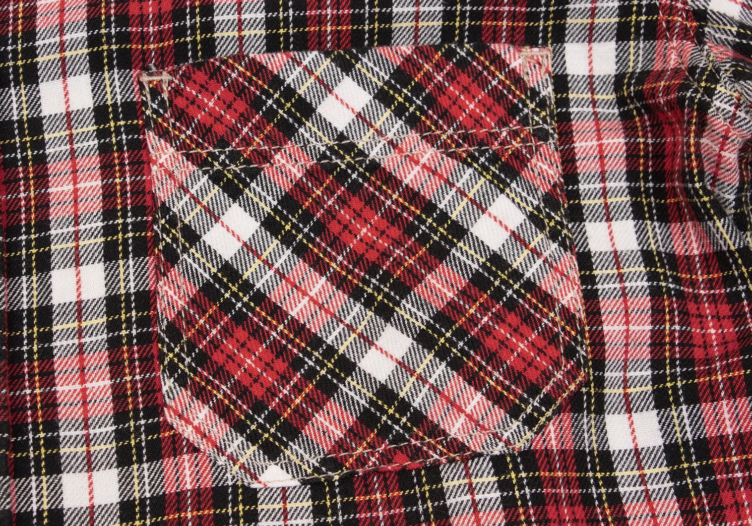 Junya Watanabe Elbow Patch Check Shirt in Red, White, and Khaki Size US S / EU 44-46 / 1 - 5 Thumbnail