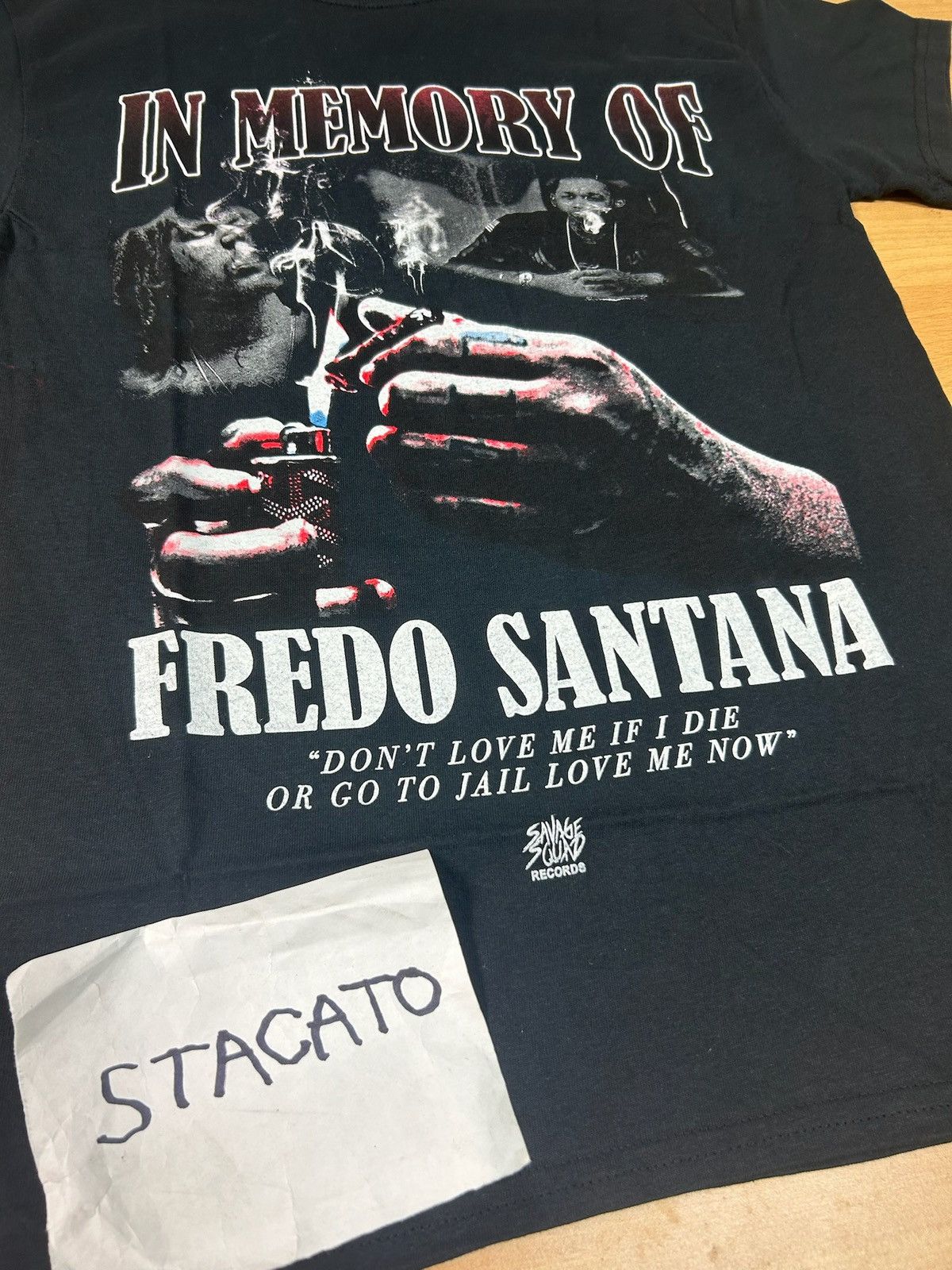 Fredo Santana × G59 Records × Rap Tees Fredo Santana Savage Squad Tee Black Size US M / EU 48-50 / 2 - 4 Thumbnail