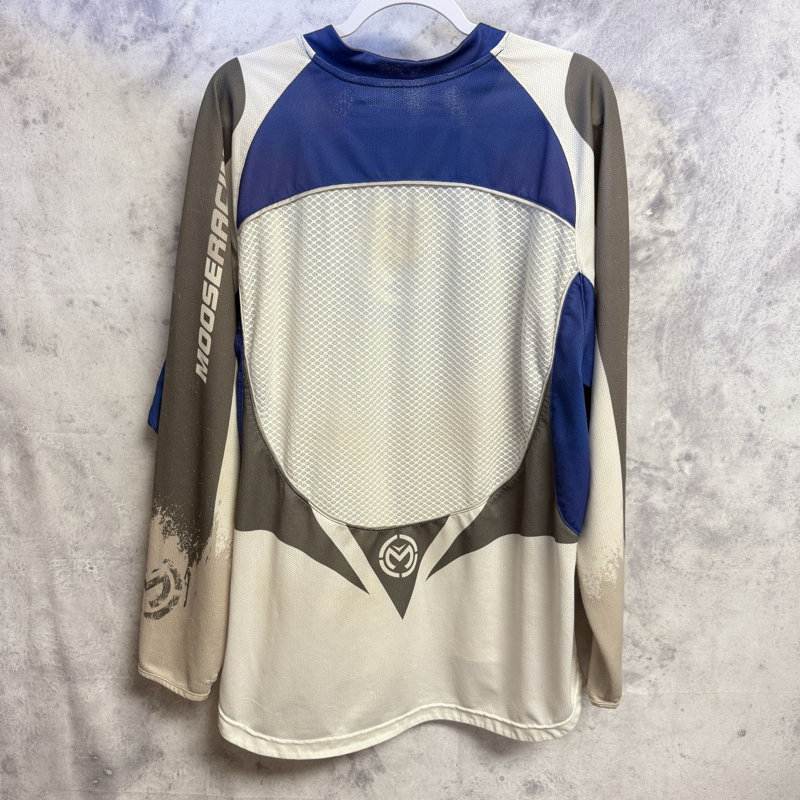 Vintage Moose Racing Jersey Mens L Blue Motocross Size US L / EU 52-54 / 3 - 2 Thumbnail