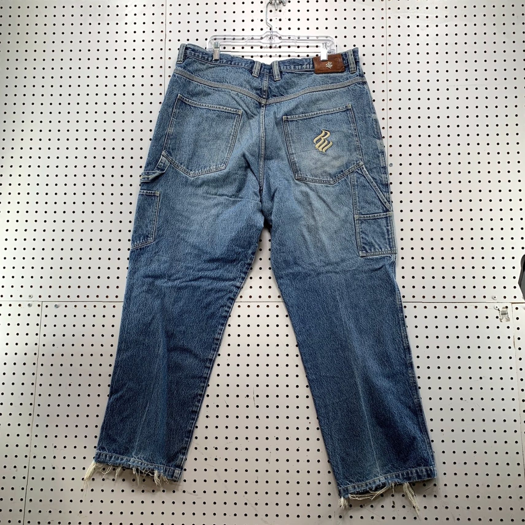 Rocawear VINTAGE Rocawear Baggy Jeans Mens 42x34 Distressed Hip Hop Style Wide Leg Jeans Size US 42 / EU 58 - 3 Thumbnail