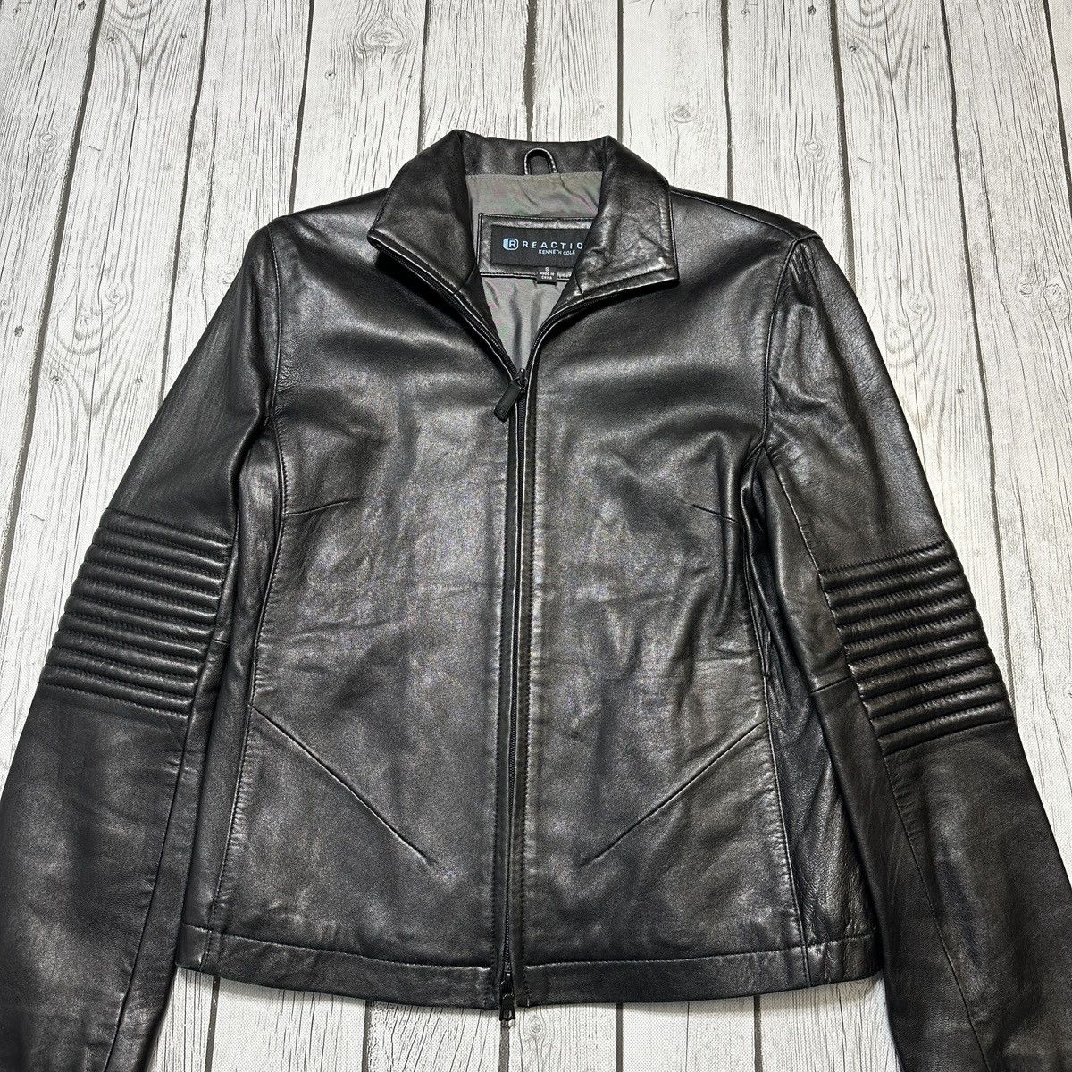 Kenneth Cole × Vintage Vintage Kenneth Cole Reaction leather jacket Size S / US 4 / IT 40 - 3 Thumbnail