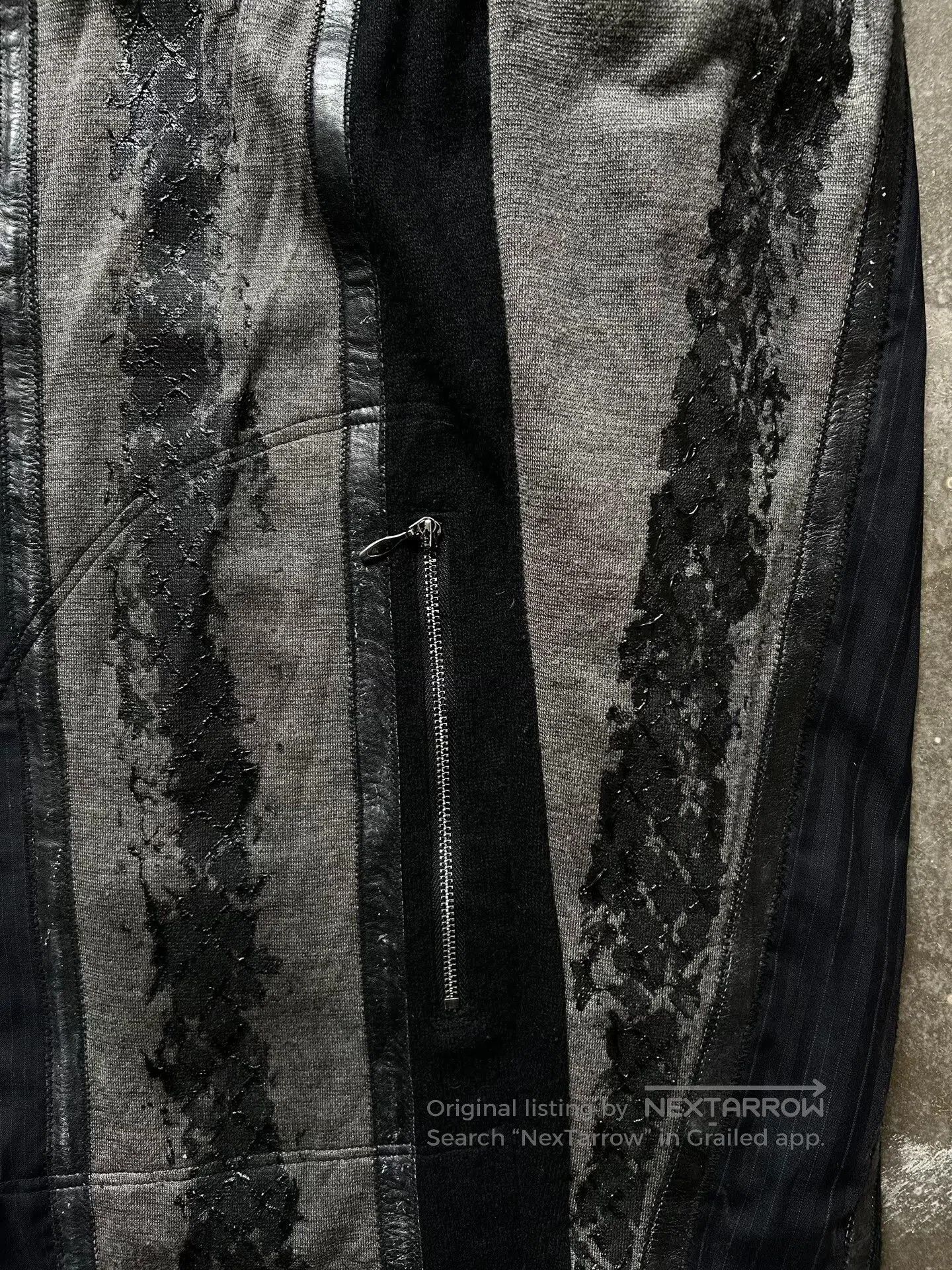Hiroshi Kato dark layered cardigan by Kohshin Satoh. Size US L / EU 52-54 / 3 - 3 Thumbnail