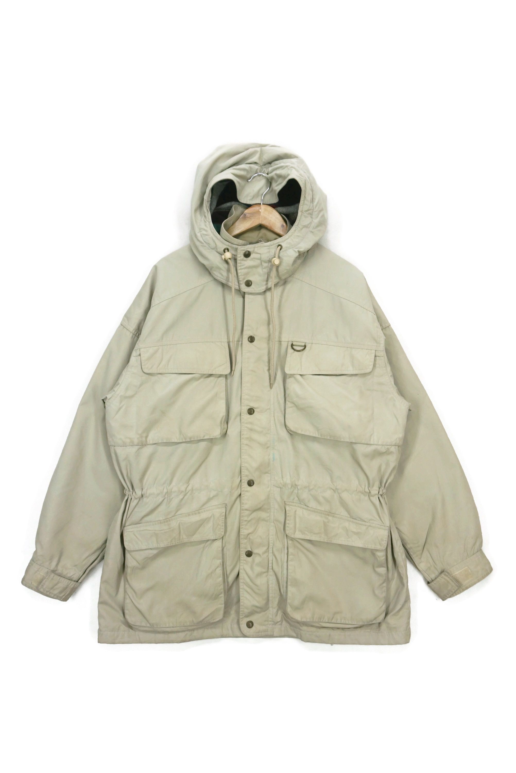 Eddie Bauer Down Parka, Men's Size L (approx.) Nylon black type Vintage Second Hand