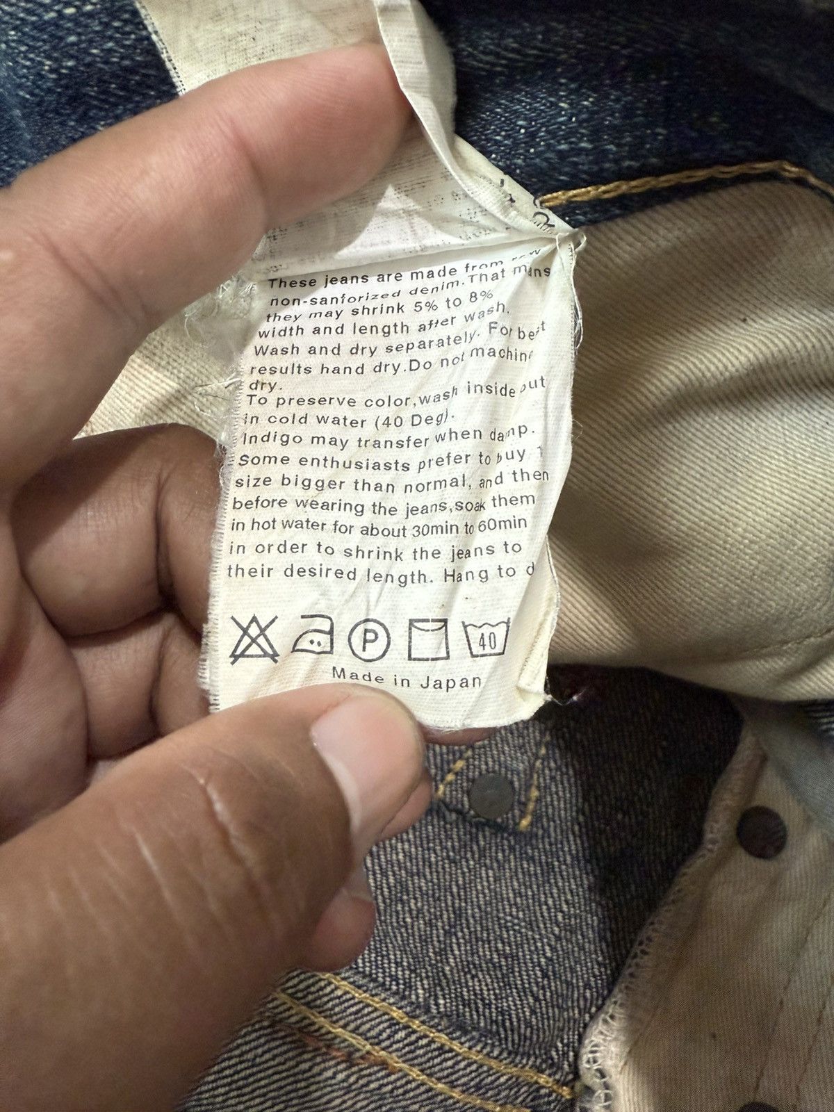 Naked & Famous Naked & Famous x Burgus Plus Selvedge Denim Slim Tapered Size US 29 - 15 Thumbnail