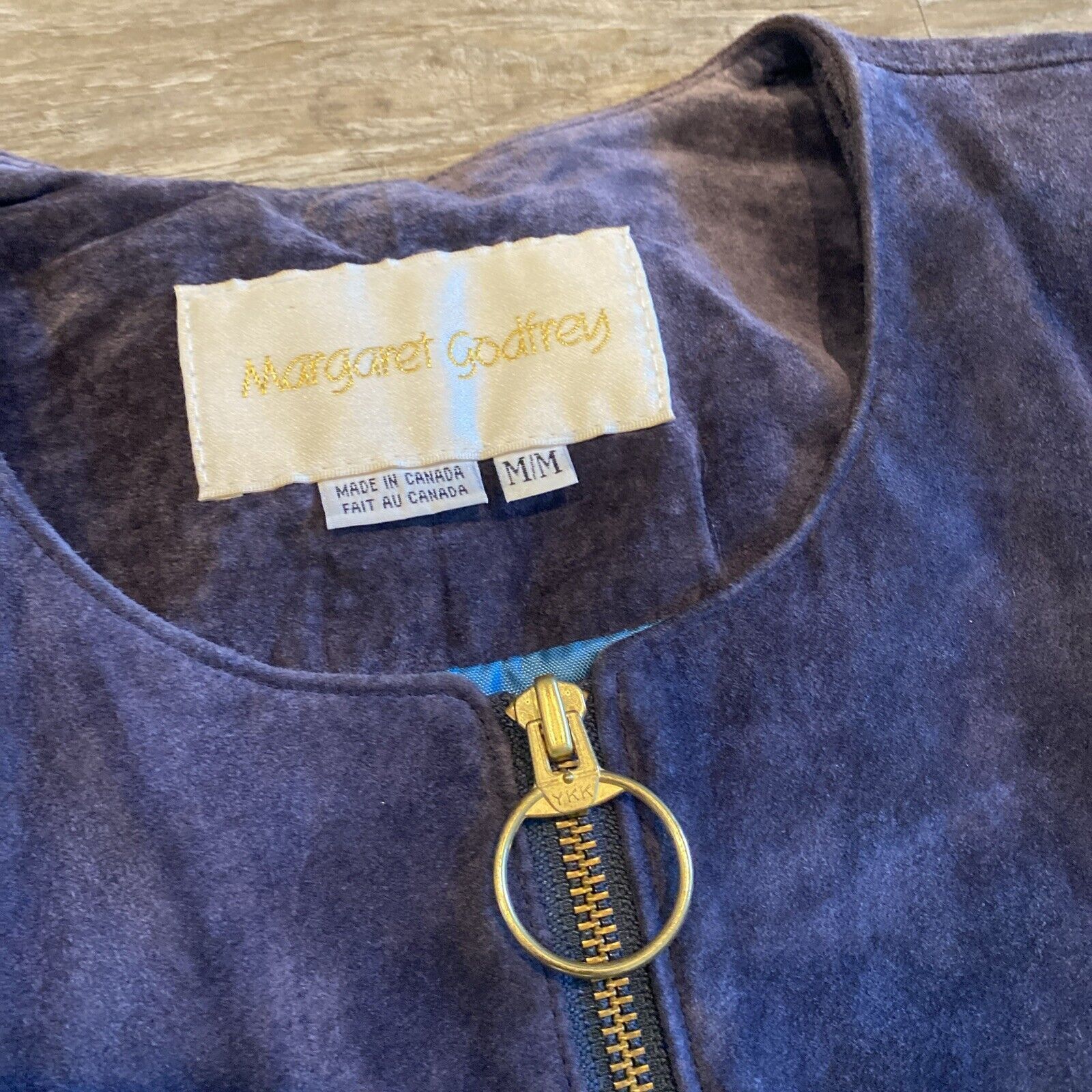 Margaret Howell Margaret Godfrey Women Suede Jacket Size L Purple Size L / US 10 / IT 46 - 3 Thumbnail