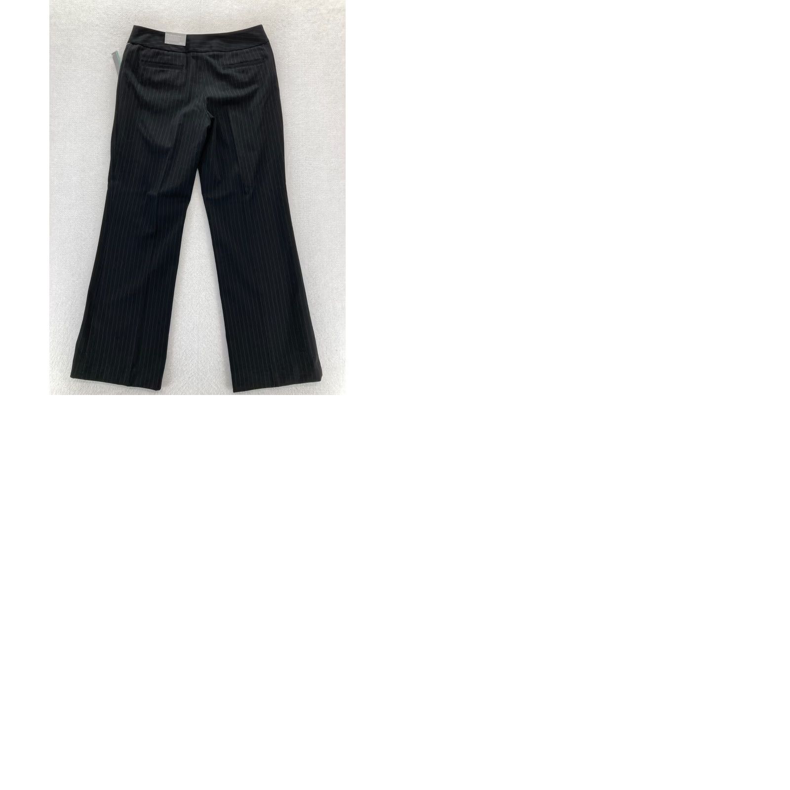 Apt. 9 Apt. 9 Maxwell Dress Pants Women's 4 Black Striped Stretch Fabric Relaxed Fit Pants Size 28" / US 6 / IT 42 - 9 Thumbnail