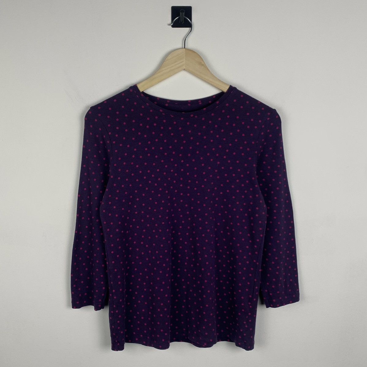Gudrun Sjoden Gudrun Sjoden Polka Dot Long Sleeve T-Shirt Size S Purple Size S / US 4 / IT 40 - 1 Thumbnail