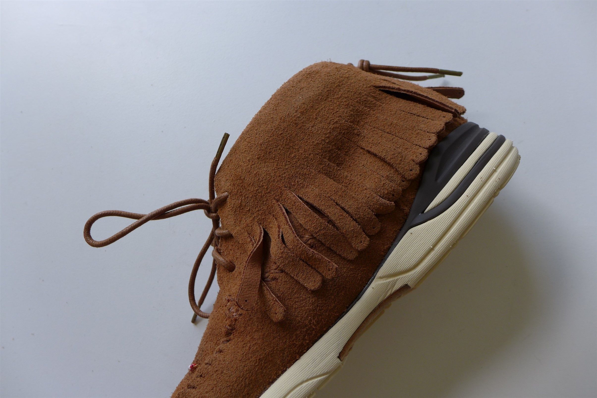 Visvim Visvim FBT Shaman Folk Beaded Sneakers - Light Brown Suede Size US 10 / EU 43 - 14 Thumbnail