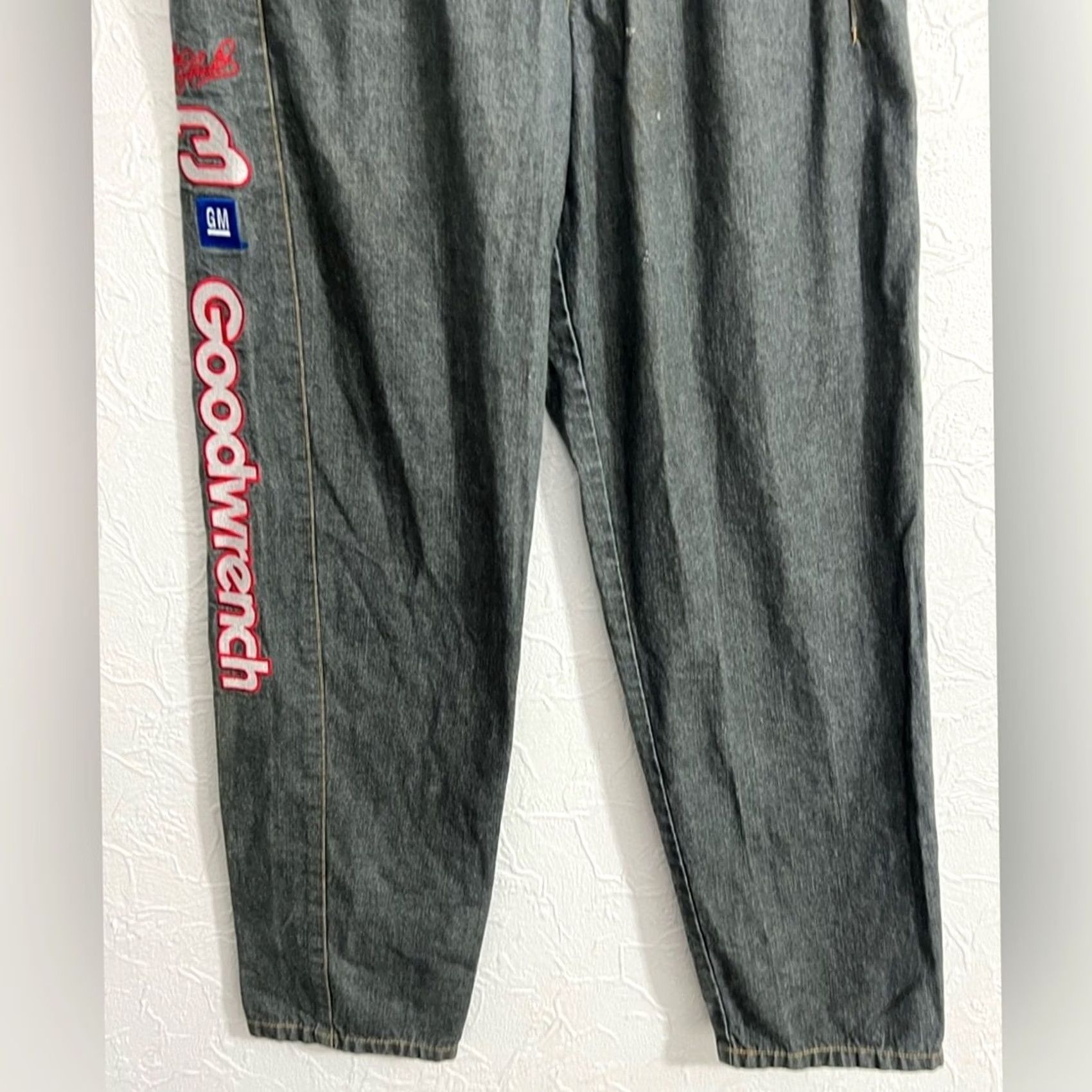 JH Design JH Racing Collection Y2M Denim Jeans Wide-Leg 34x33 Black Mens Regular Size 34 RARE Size US 34 / EU 50 - 3 Thumbnail