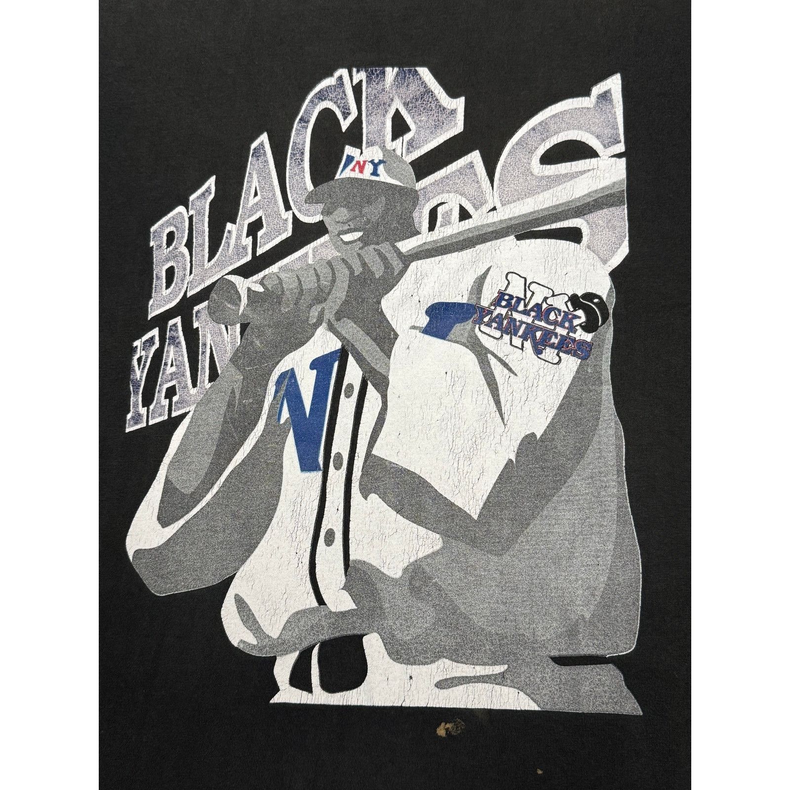 Vintage Vintage Black Yankees Negro League Baseball Cropped T-shirt Size US XL / EU 56 / 4 - 4 Thumbnail
