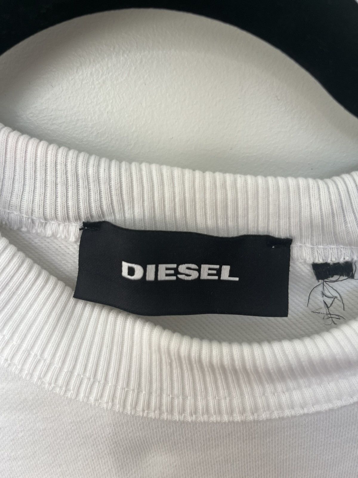 Diesel × Vintage Diesel Vintage Alternative Energy White Sweatshirt Small Size US S / EU 44-46 / 1 - 3 Thumbnail