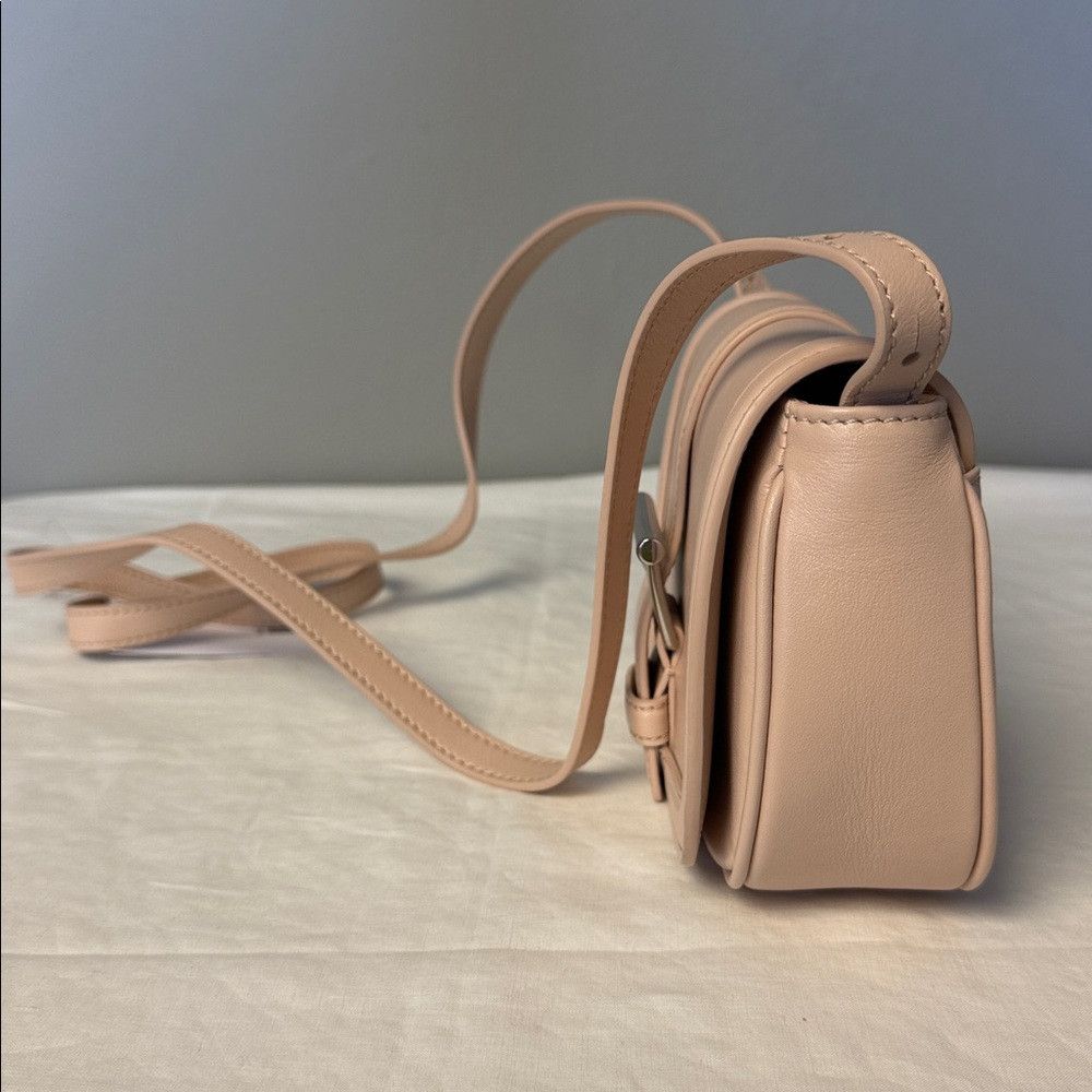 Alexander McQueen McQueen Mini T-Bar Leather Shoulder Crossbody Bag – Blush P Size ONE SIZE - 5 Thumbnail