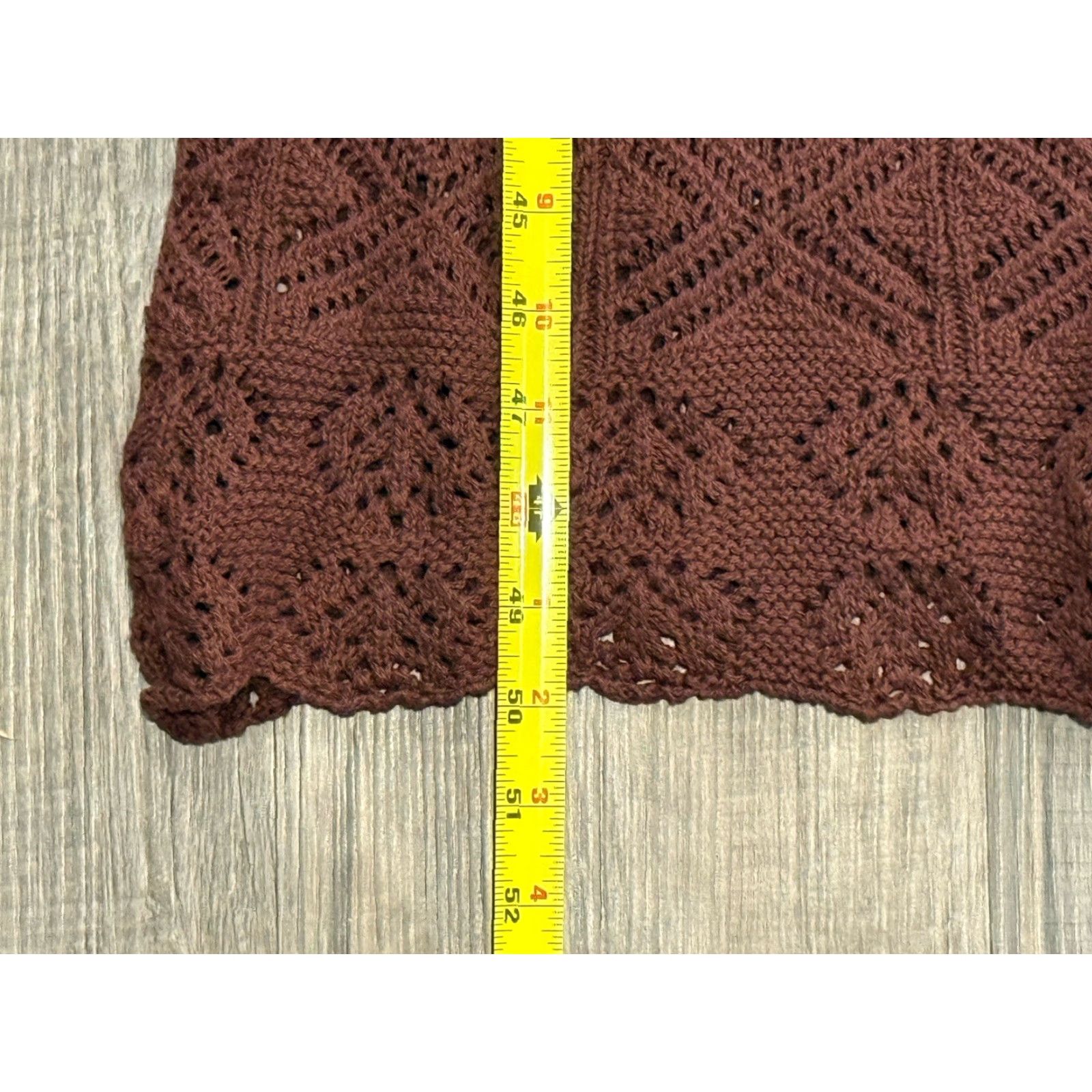 Free People VINTAGE Free People Beach Islamorada Maxi Crochet Dress Women Large Brown Cotton Summer Size L / US 10 / IT 46 - 4 Thumbnail