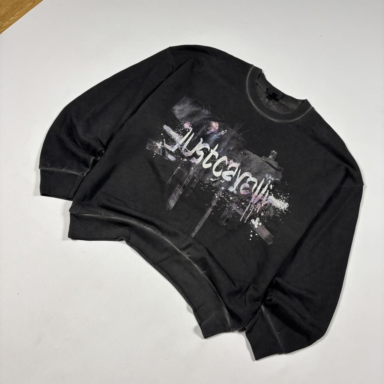Just Cavalli Just Cavalli Black Graphic Sweatshirt L Size US L / EU 52-54 / 3 - 2 Thumbnail