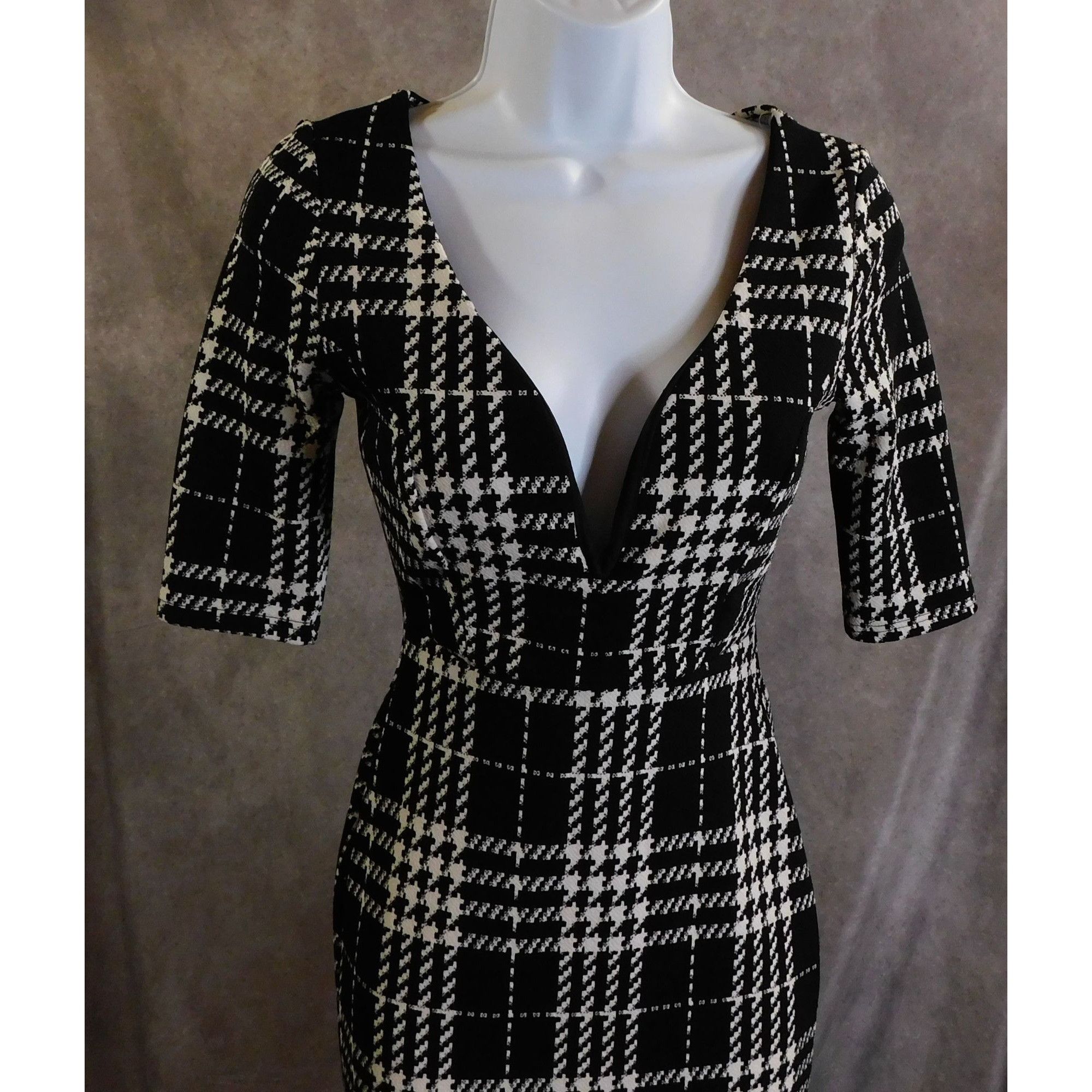 Other A'Gaci Black And White Fusion Dress NWT Size S / US 4 / IT 40 - 3 Thumbnail