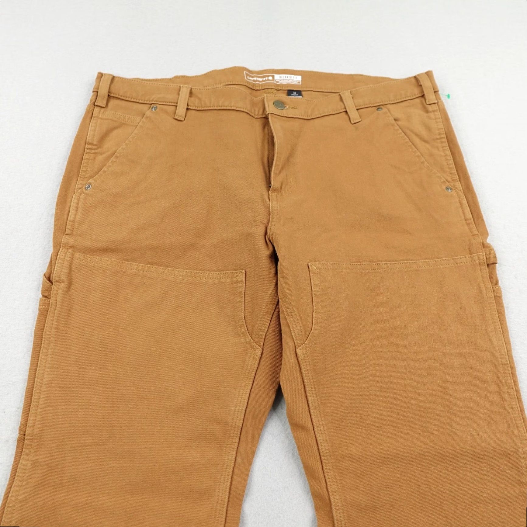 Carhartt Carhartt Pants Womens 18 Brown Rugged Flex Relaxed Fit Twill Double Front Knee Workwear Size 40" / US 18 - 3 Thumbnail