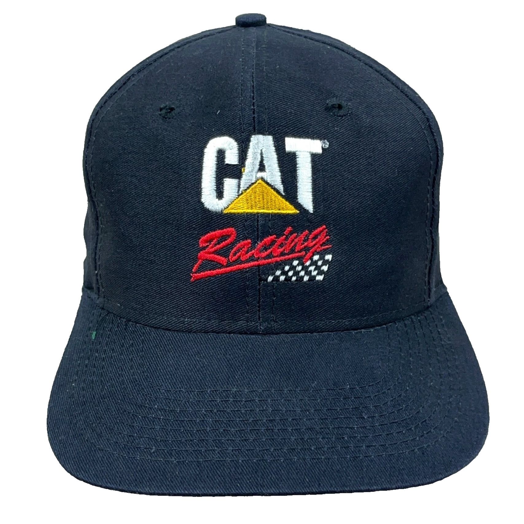 Vintage VINTAGE CAT Racing Snapback Hat Cap Black 90s Adjustable Mens One Size Size ONE SIZE - 2 Thumbnail