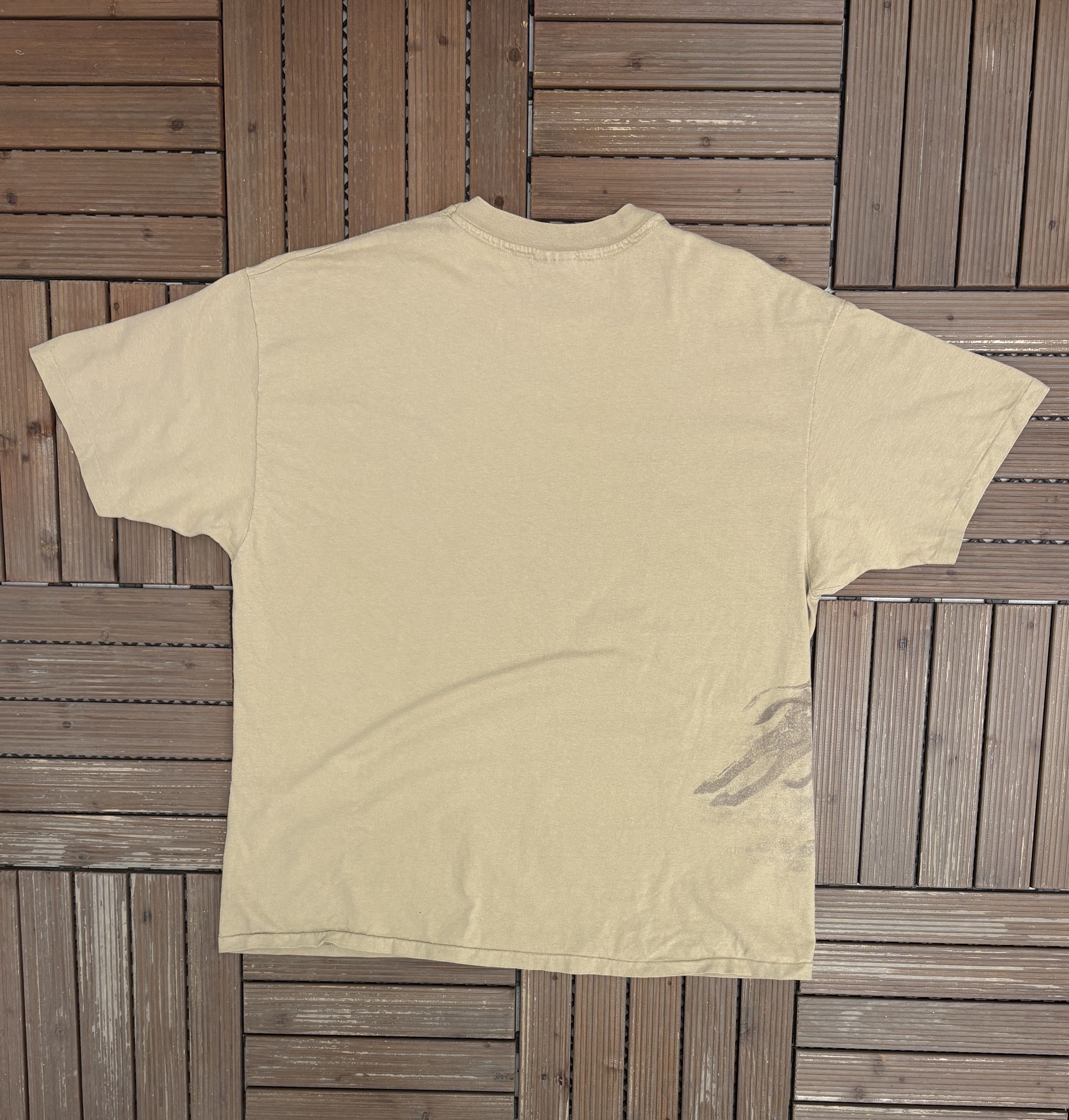 Vintage Zebra & Giraffe Big Print Vintage Beige T-Shirt Tee Size US XXL / EU 58 / 5 - 4 Thumbnail