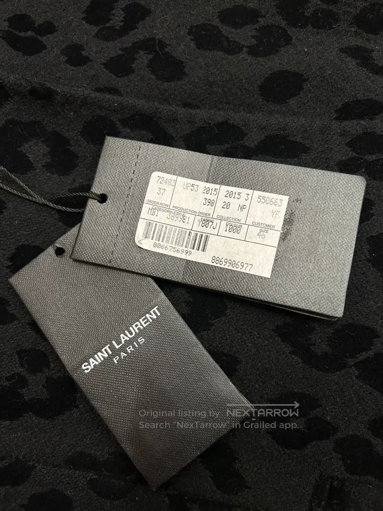Saint Laurent Paris Saint Laurent Paris Leopard Print Wool Coat Size US S / EU 44-46 / 1 - 6 Thumbnail