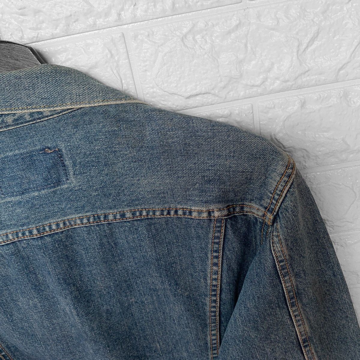 Edwin Vintage Selvedge Edwin 5550 Trucker Denim Jacket Size US S / EU 44-46 / 1 - 8 Thumbnail
