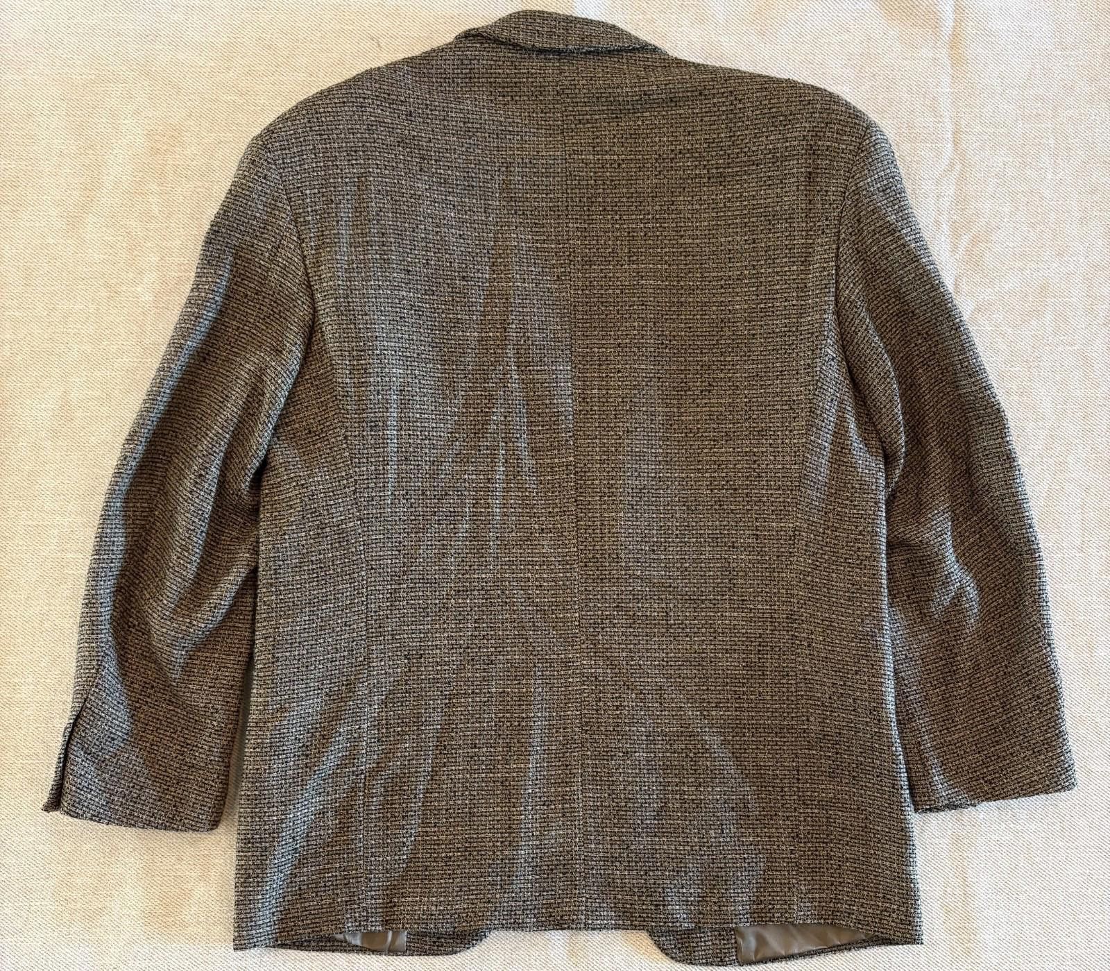 Jhane Barnes VTG Jhane Barnes Blazer 40 Vintage Merino Wool Loop Grey USA Size 40R - 3 Thumbnail