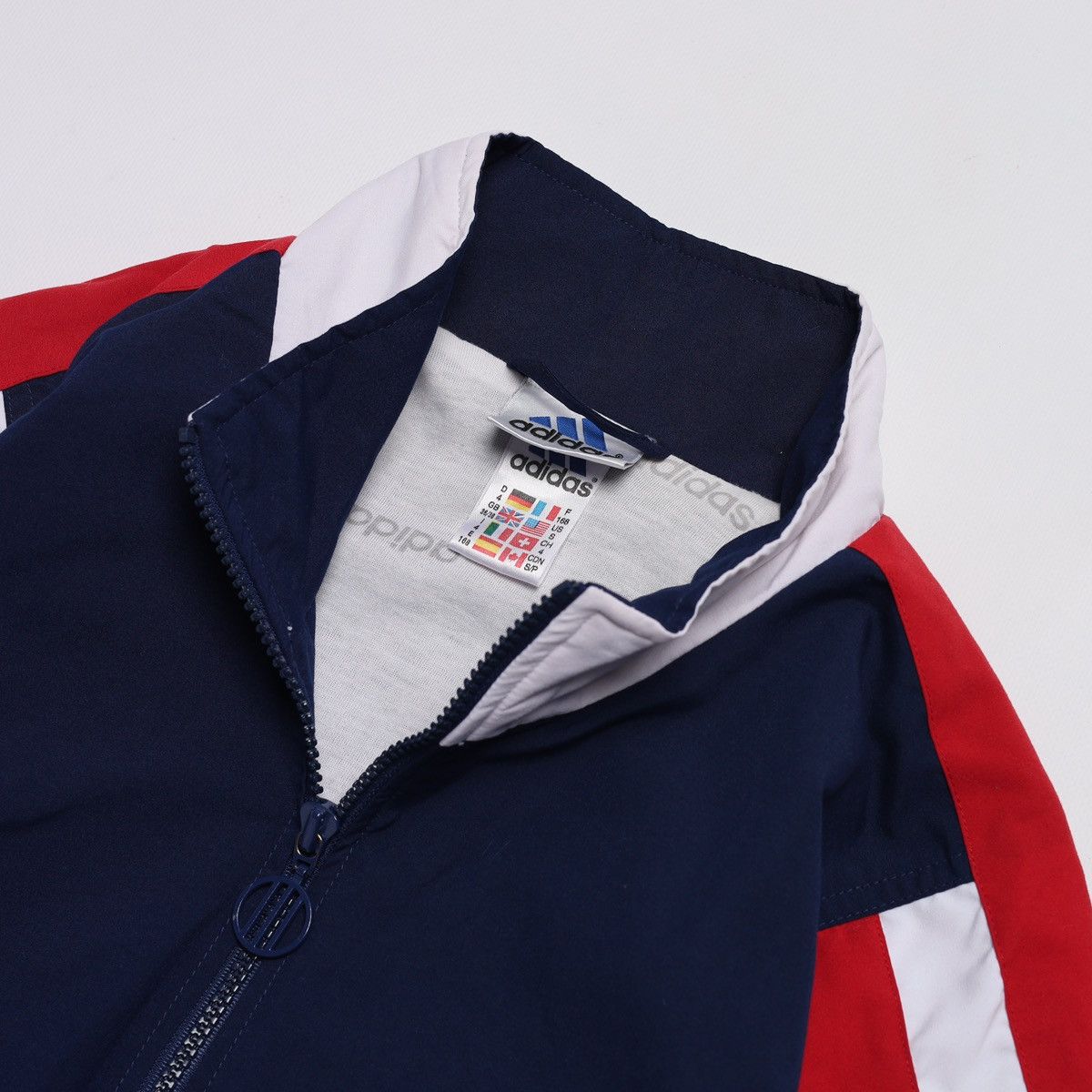 Adidas Vintage Adidas Zip Track Top Light Jacket 90s Red Blue Size US M / EU 48-50 / 2 - 6 Thumbnail