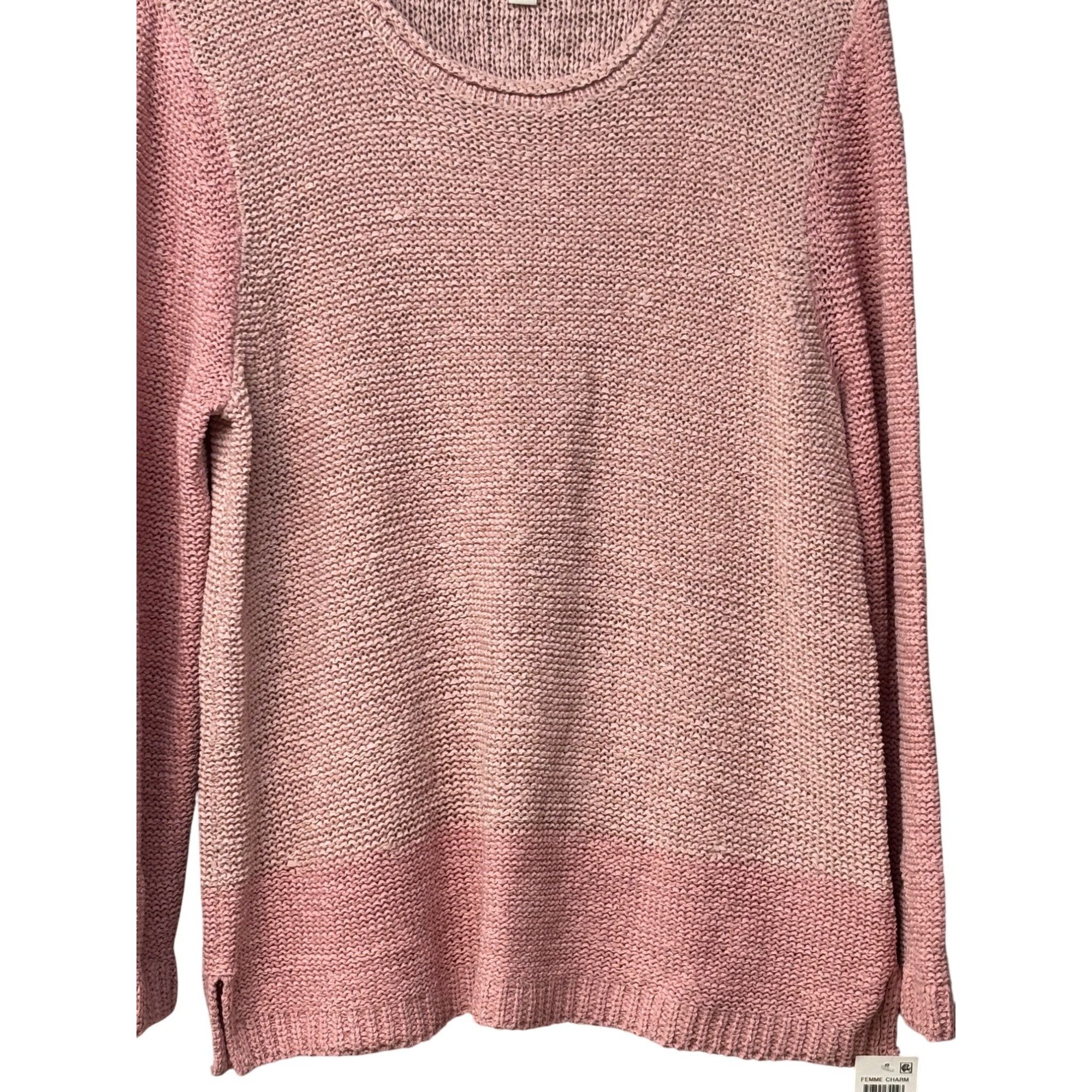 Other Style & Co Acrylic/Nylon Knit Sweater, Hibiscus/ French Tuli Size XL / US 12-14 / IT 48-50 - 4 Thumbnail