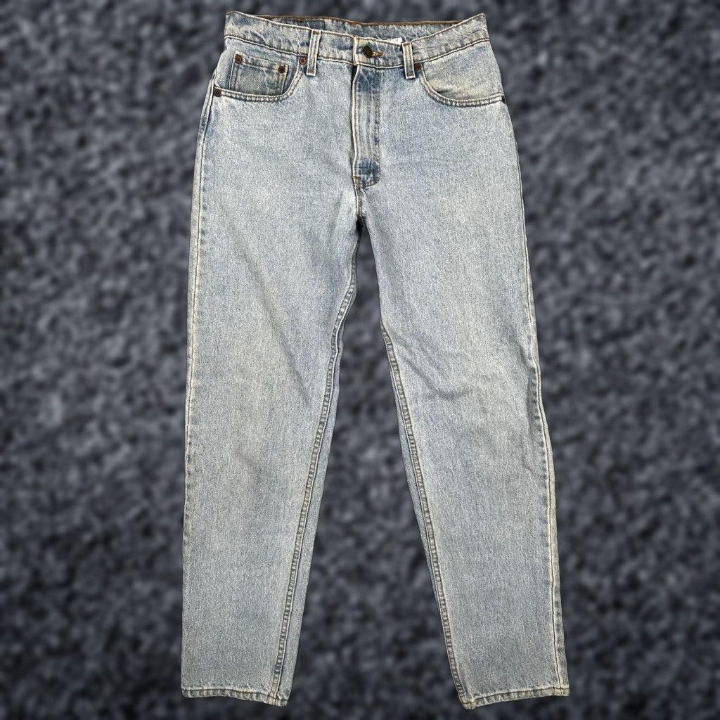 Levi's VINTAGE Levi's 550 Jeans Mens 34x32 Relaxed Fit Tapered Leg Made USA 90s Denim Blue Cotton 100% Relaxed Fit Mens 90s USA Denim Jeans Size US 34 / EU 50 - 1 Thumbnail
