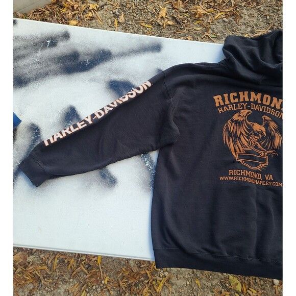 Harley Davidson Vintage Harley Davidson Richmond Full Zip Hoodie Size US XL / EU 56 / 4 - 8 Thumbnail