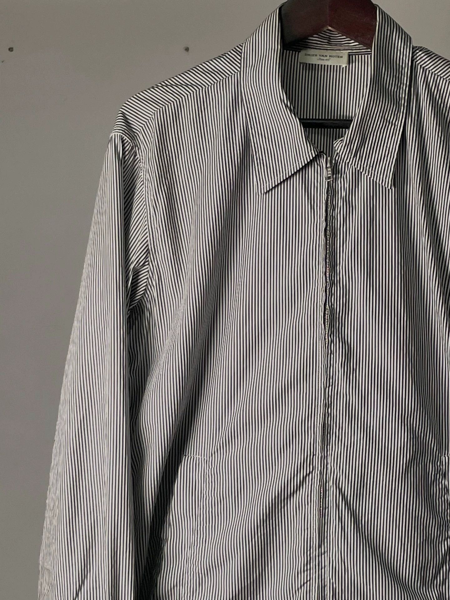 Dries Van Noten Striped Long Sleeve Button-Up Shirt Size US S / EU 44-46 / 1 - 4 Thumbnail