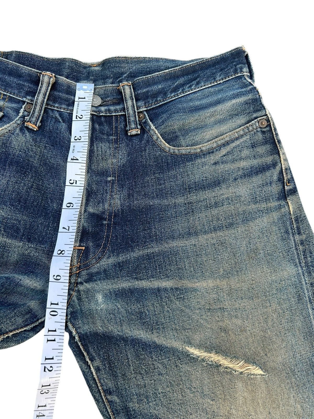 Kapital Thrashed Vintage Studio Dartisan Selvedge Denim Jeans Size US 31 - 21 Thumbnail