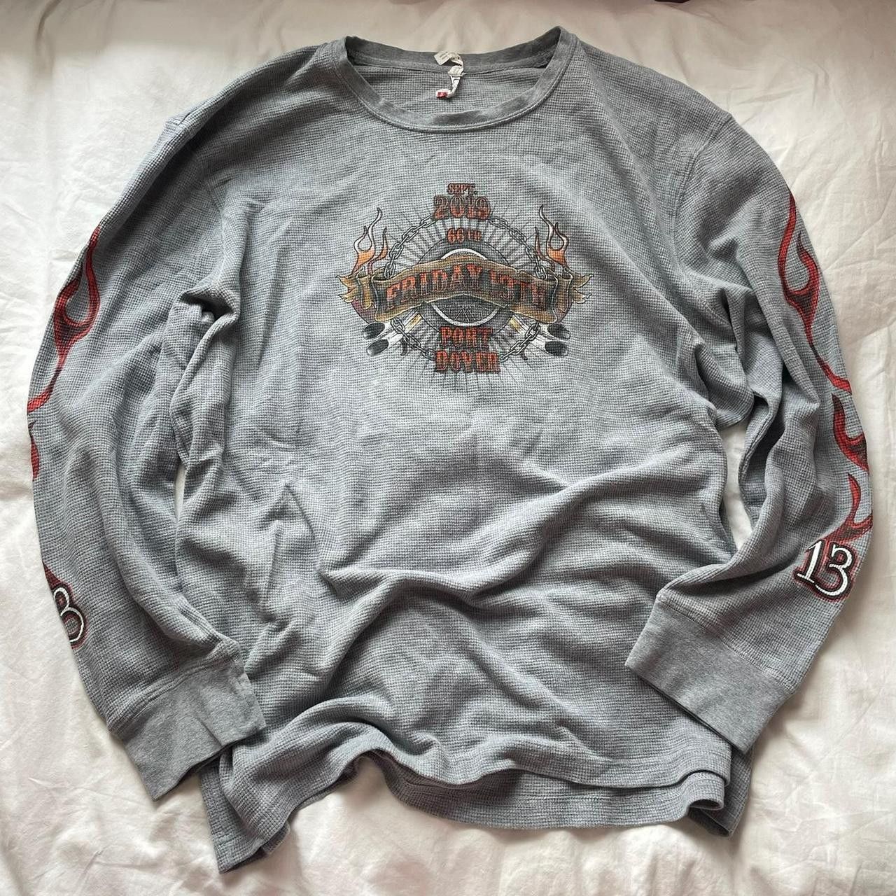 Other Biker Flame Long Sleeve Top Size US XXL / EU 58 / 5 - 1 Thumbnail