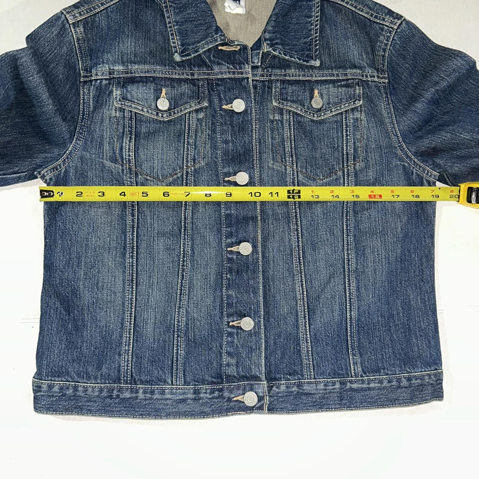 Gap GAP Factory Women's Classic Dark Wash Denim Jacket, Medium Size M / US 6-8 / IT 42-44 - 7 Thumbnail