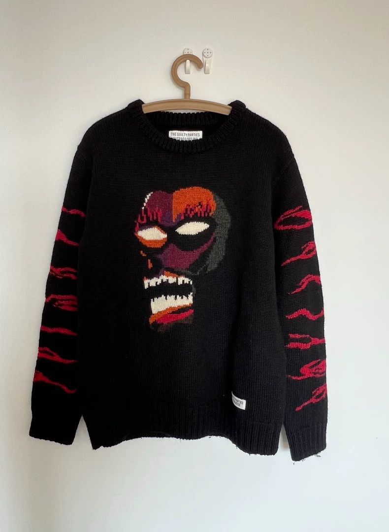 Wacko Maria wacko maria Ghost head sweater Size US M / EU 48-50 / 2 - 1 Thumbnail