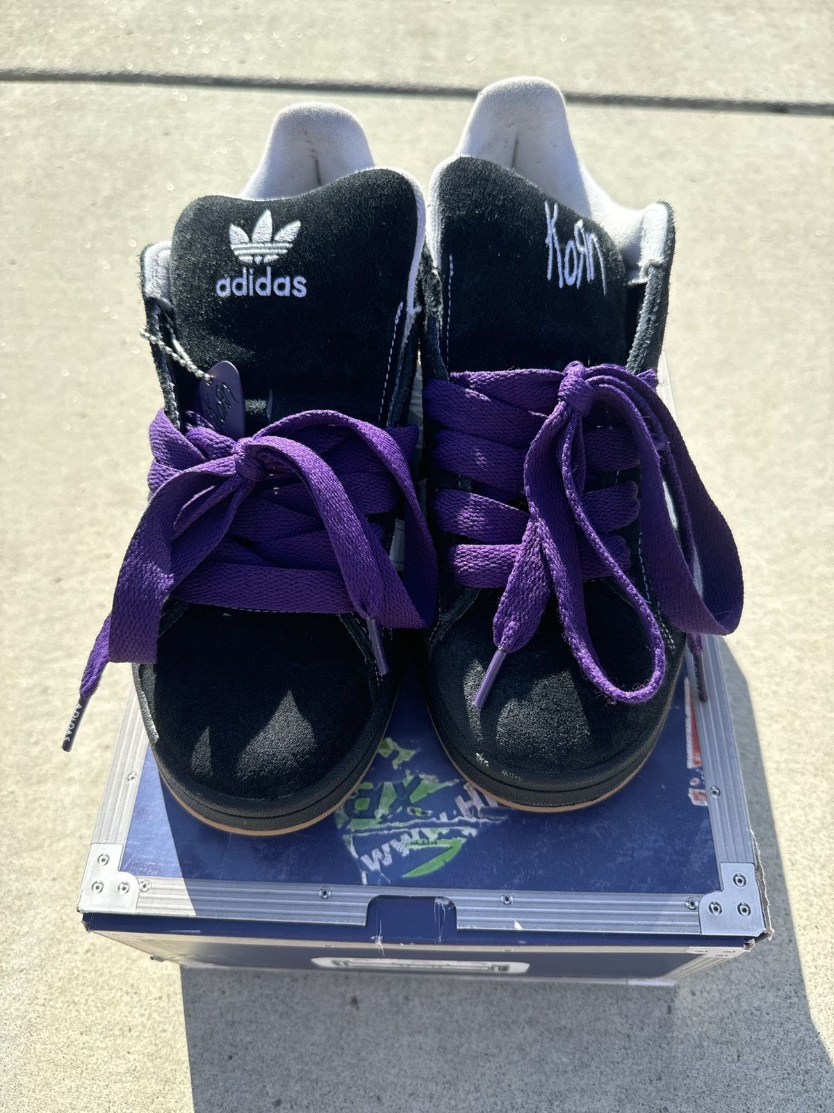 adidas gazelle silver green womens KoRn x Adidas Purple Sequin Tracksuit – The Prime Jacket main image 0