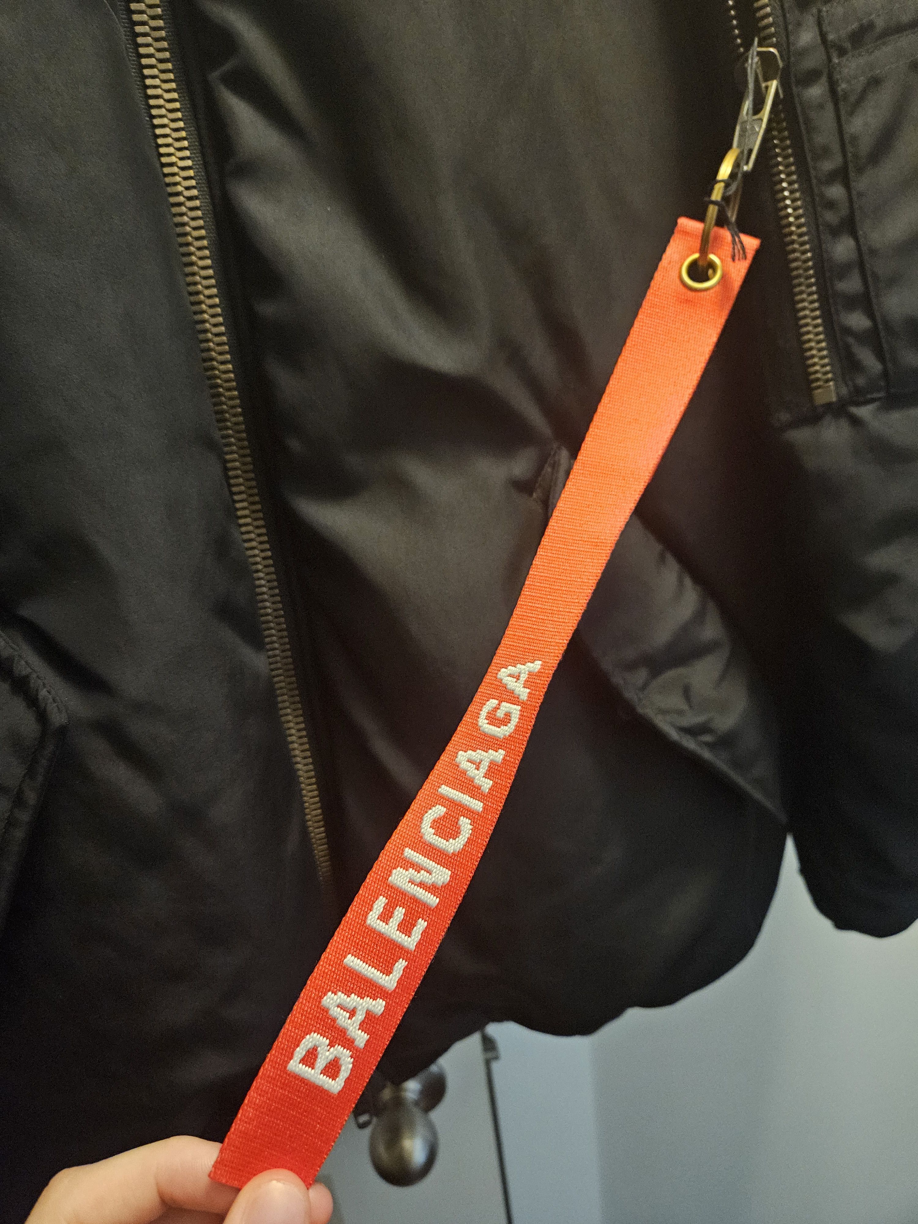 Balenciaga Multi Patch Black Nasa Plush Lined Bomber Jacket Size US M / EU 48-50 / 2 - 6 Thumbnail