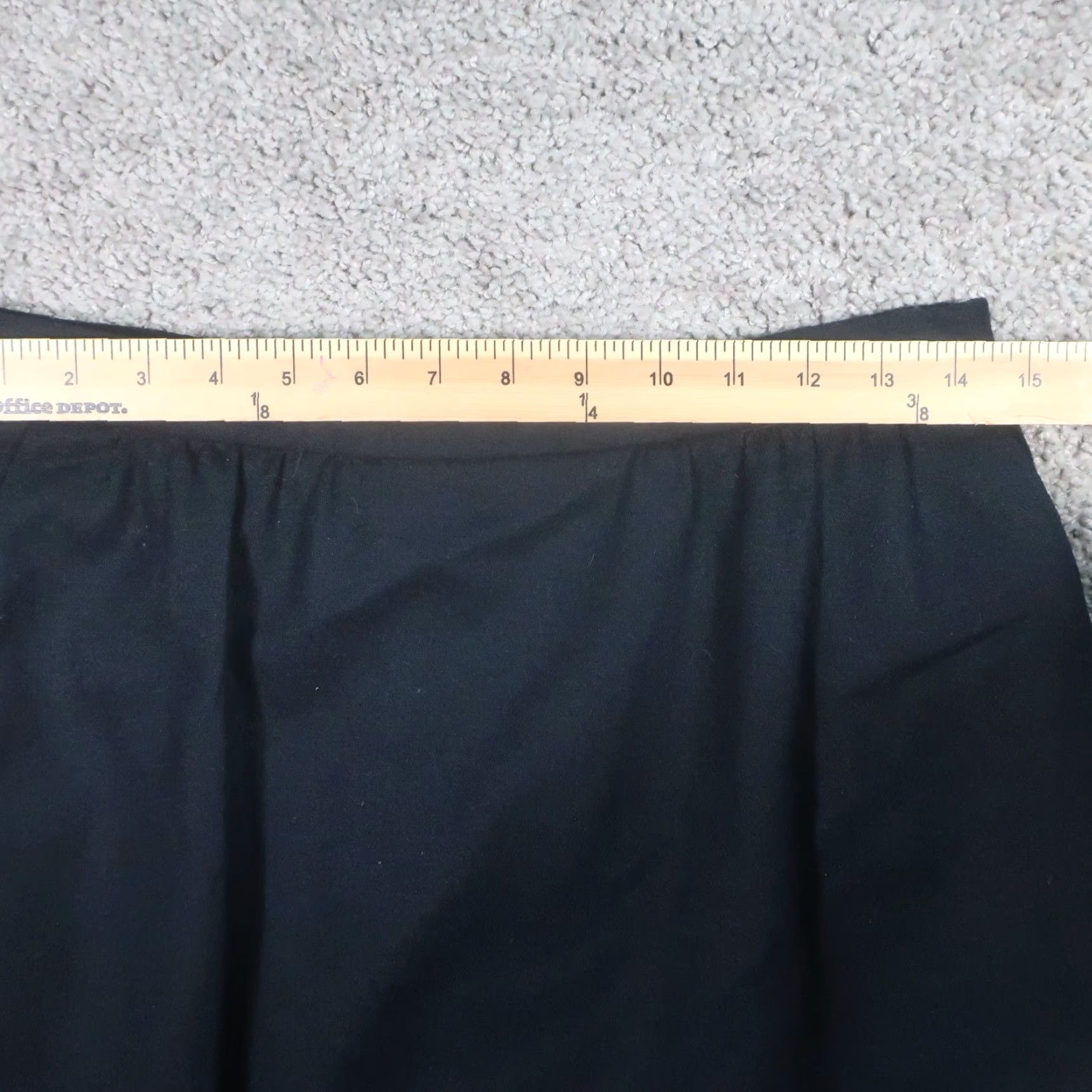 Vintage VINTAGE Koret Skirt Womens Petites 4 Black Wool Pockets Pencil Knee Length 80s 90s Modern City Classic Size 27" / US 4 / IT 40 - 5 Thumbnail