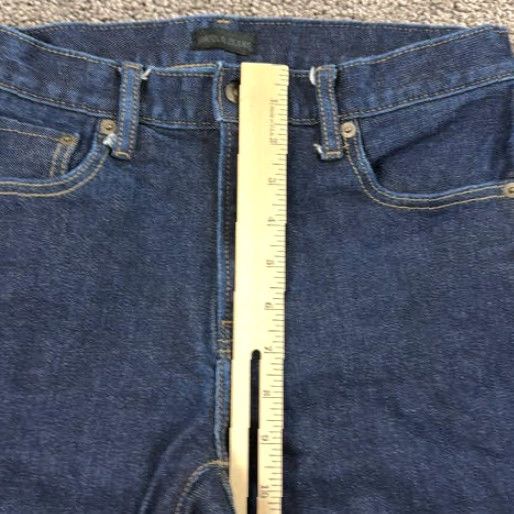 Uniqlo Uniqlo Jeans Slim Straight Stretch Dark Wash 29 Mens Regular Inseam 31 Blue Denim Kaihara Vintage No Size US 29 - 6 Thumbnail