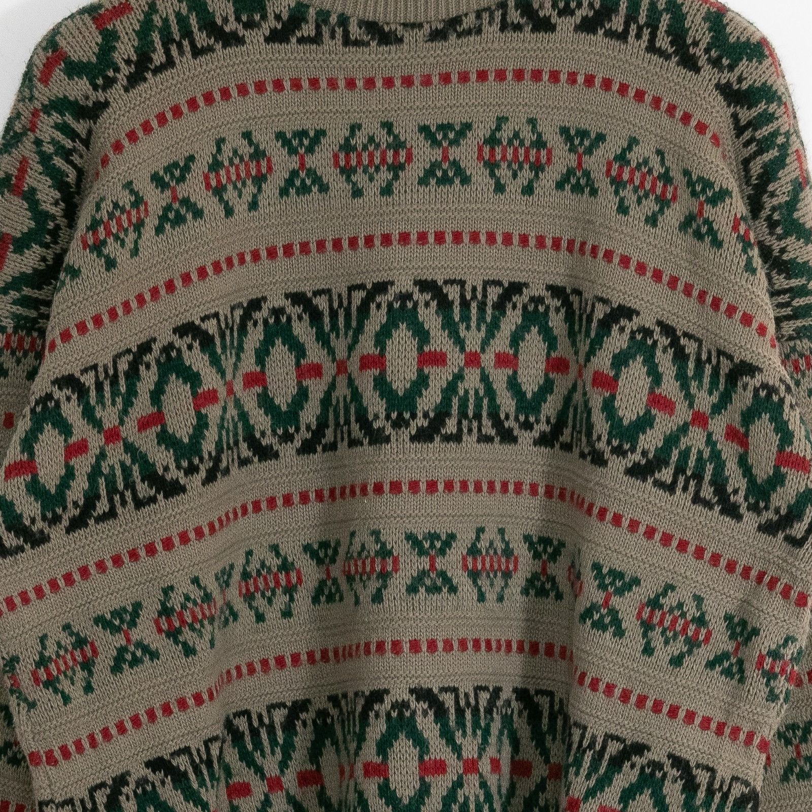 Towncraft Vintage Towncraft Fair Isle Striped Acrylic Sweater Mens XL Size US XL / EU 56 / 4 - 3 Thumbnail
